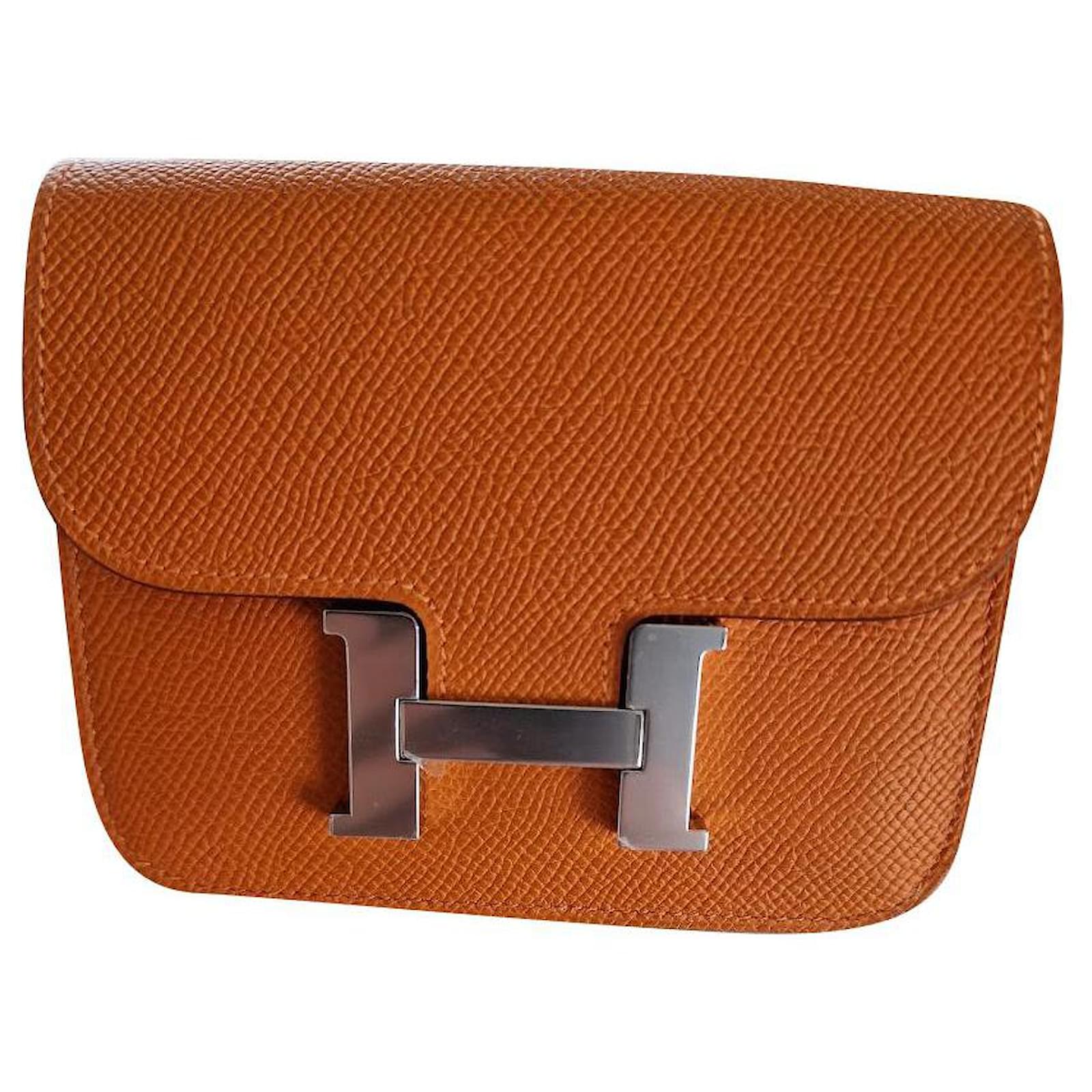 Hermes Orange Leather Set