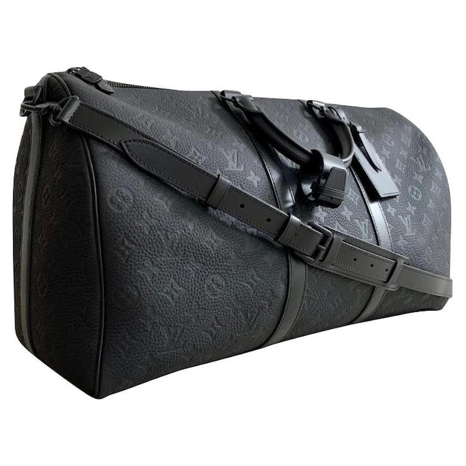 Used Black Louis Vuitton Duffle Bag