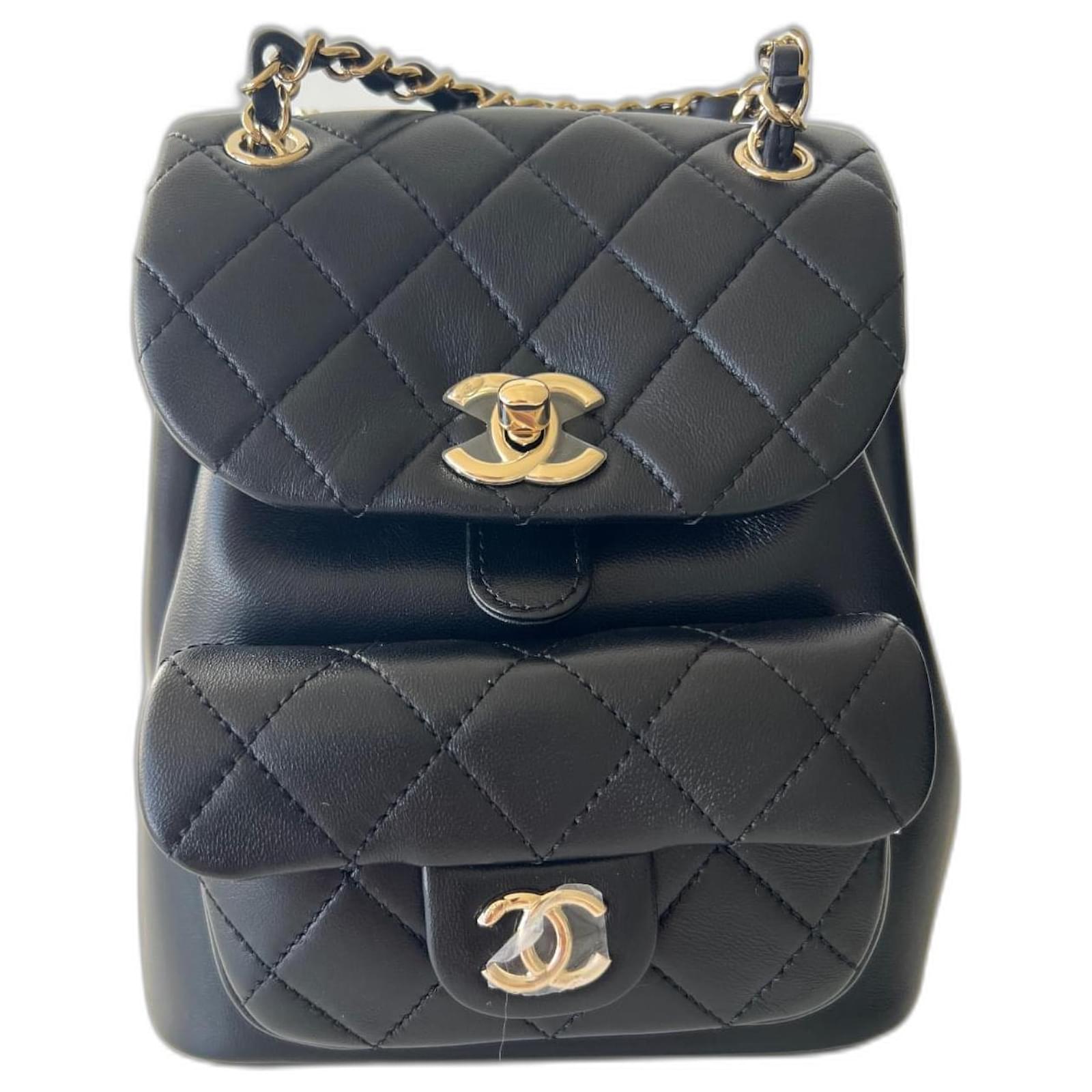 Chanel Duma Black Leather ref.872642 - Joli Closet