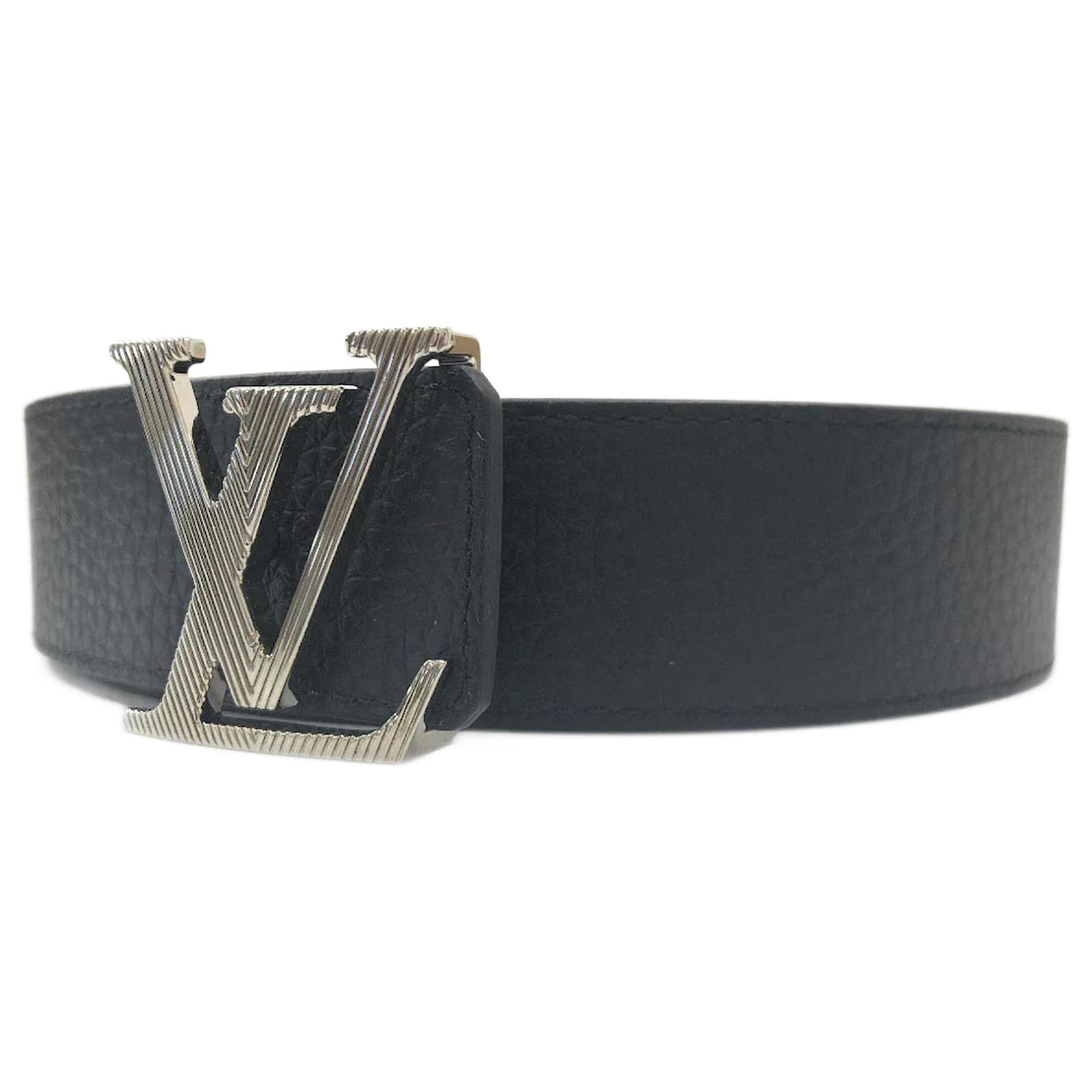 Louis Vuitton Initales Taurillon Leather Belt N1010 Black Pony-style  calfskin ref.873003 - Joli Closet