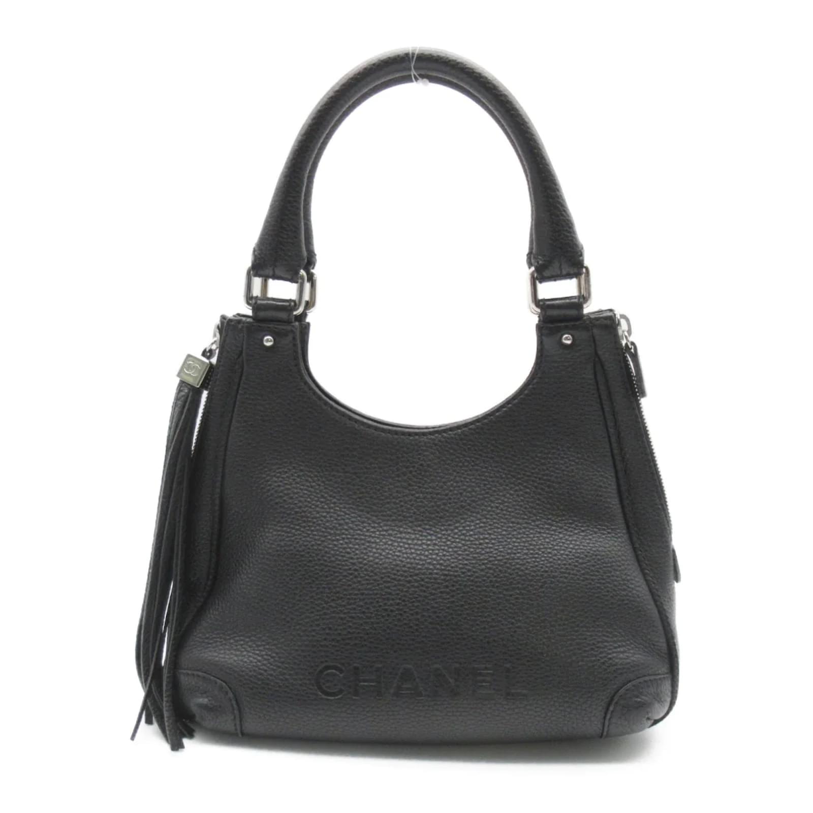 Chanel Caviar Leather Hobo Bag Black ref.873024 - Joli Closet