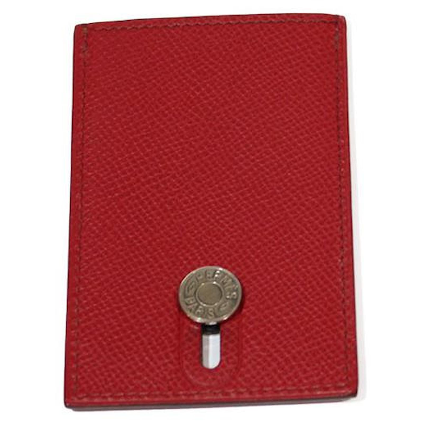 Hermès Wallets Red Leather ref.873761 Joli Closet
