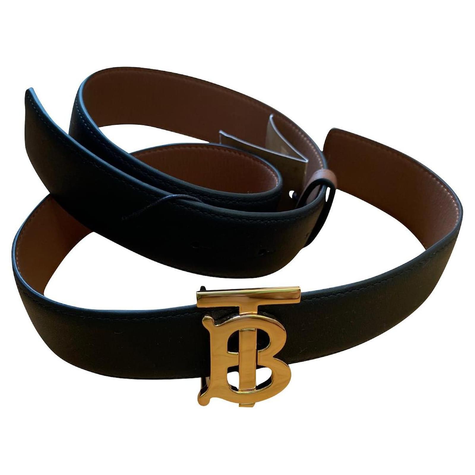 Burberry, Accessories, Authentic Burberry Mens Gold Buckle Belt Original  Plaid