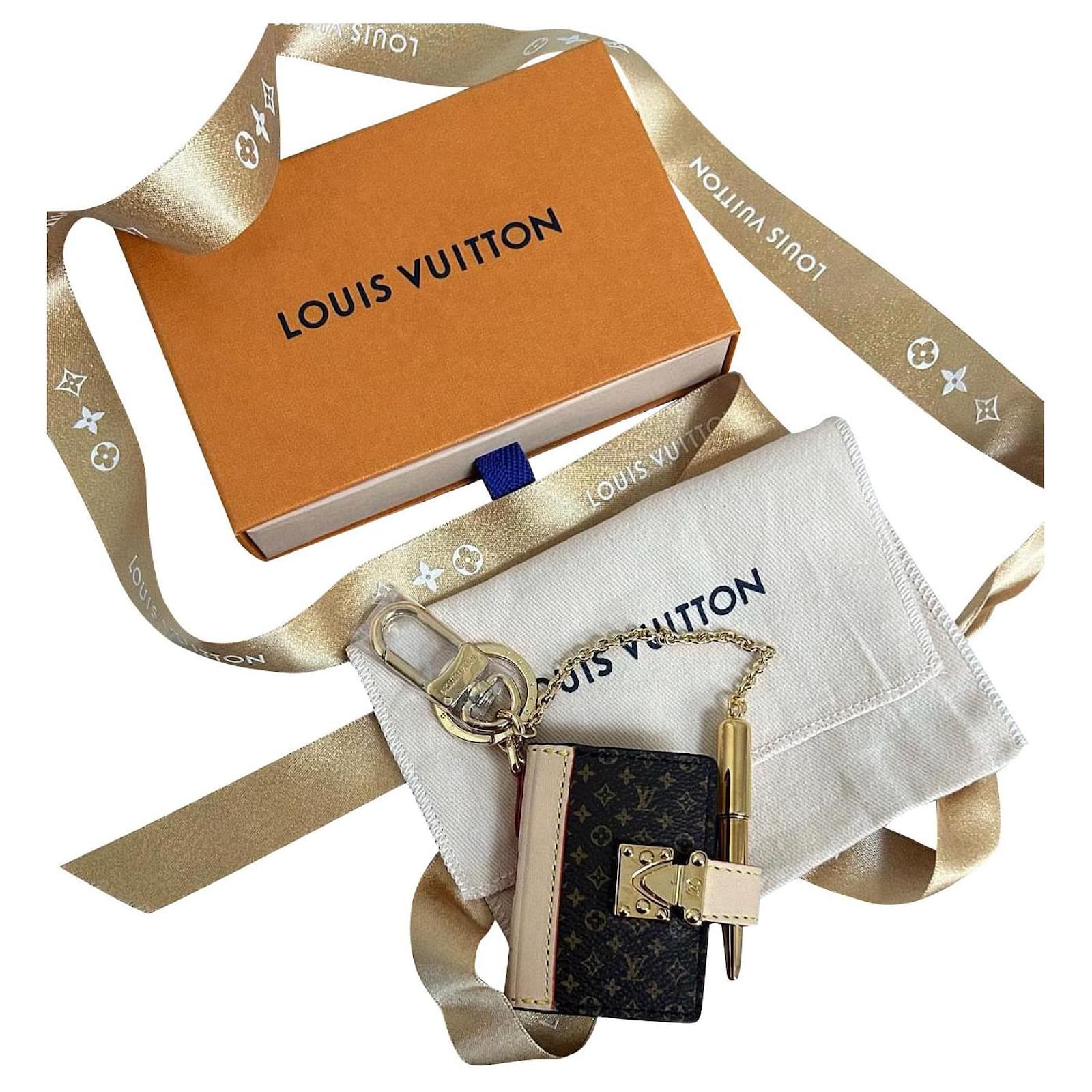 Louis Vuitton Black and Gold Puzzle Key Ring and Bag Charm