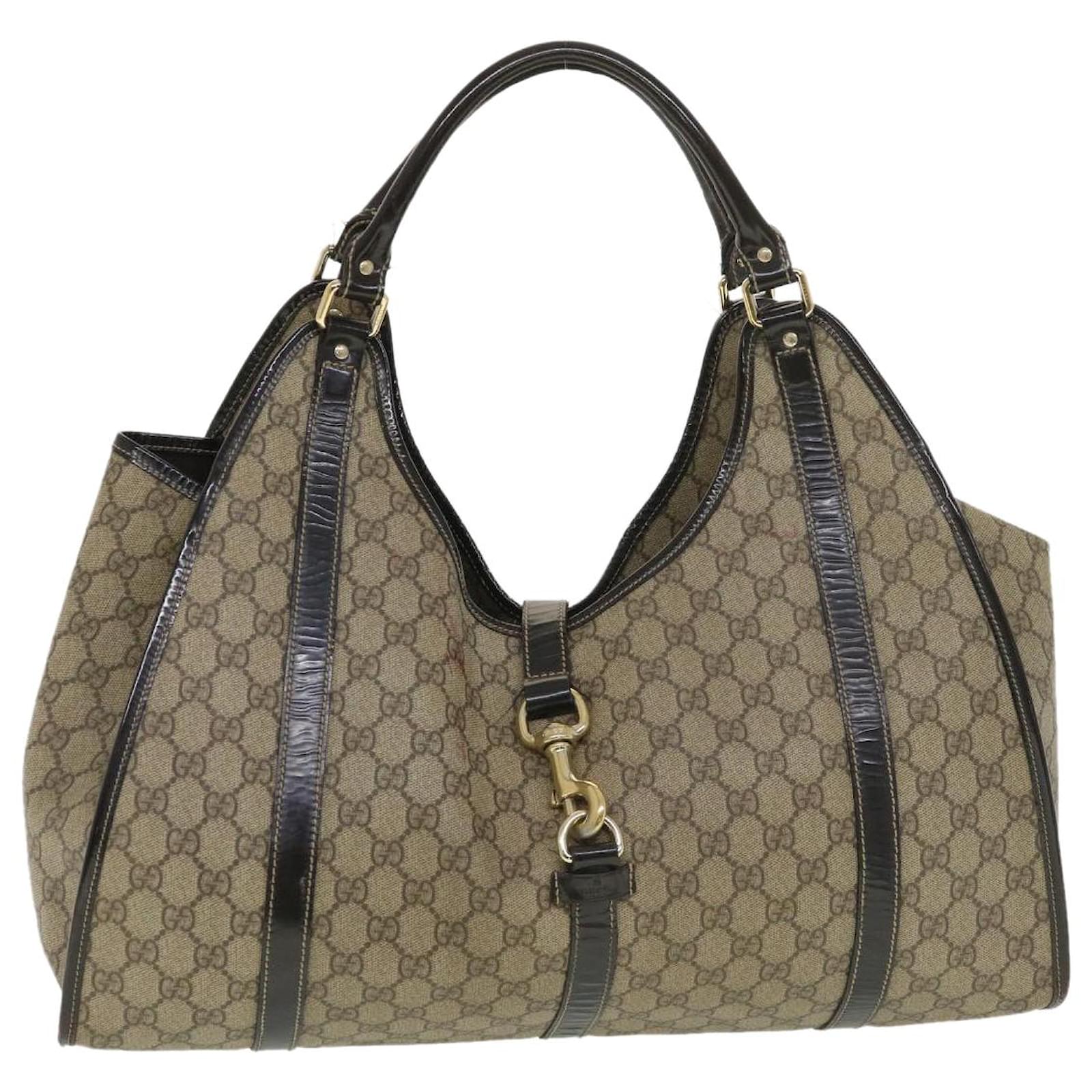 バッグ GUCCI hand bag Jackie Canvas beige Gucci Jackie Canvas Bag | Mercy Vintage