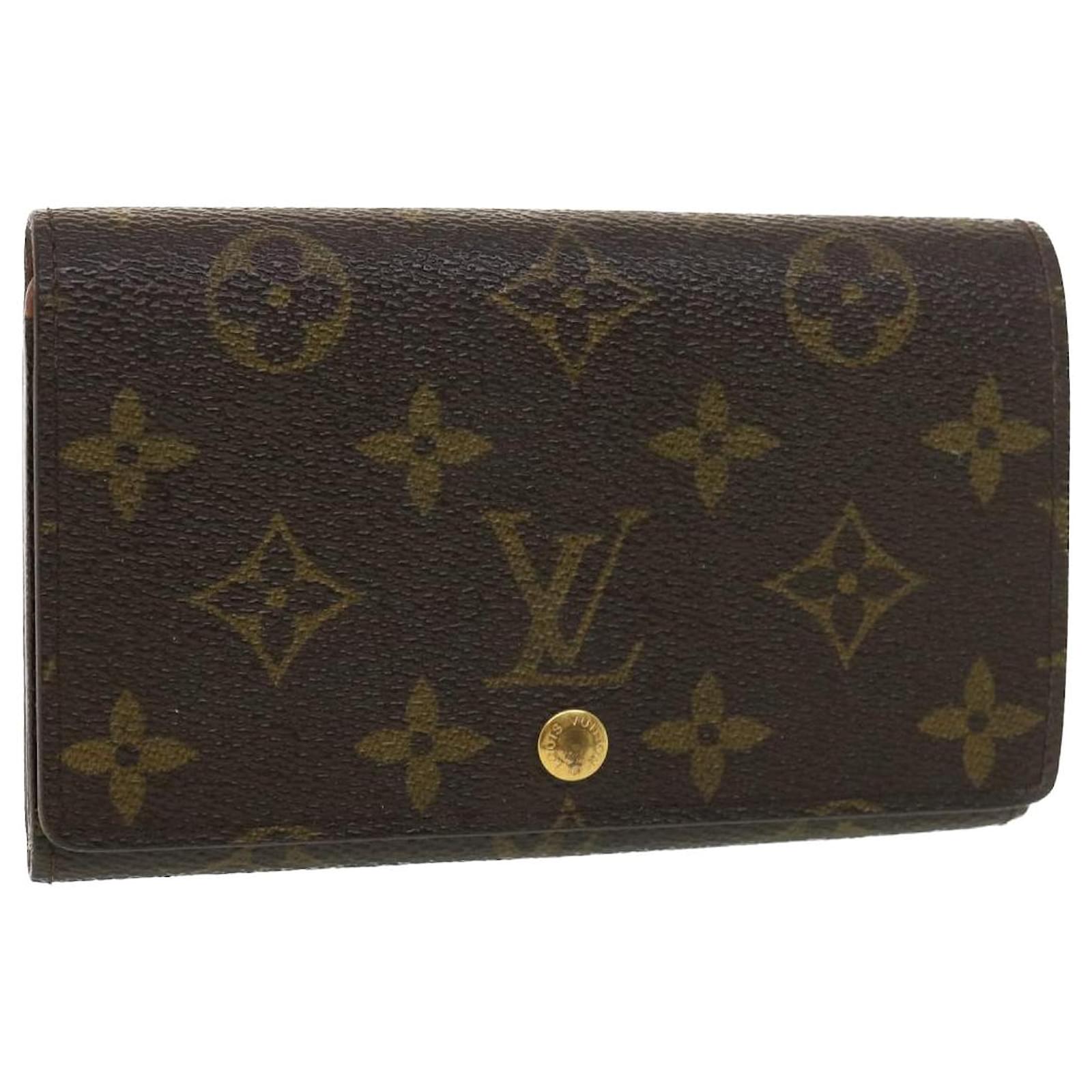 Louis Vuitton Monogram Porte-Monnaie Tresor Wallet in Monogram