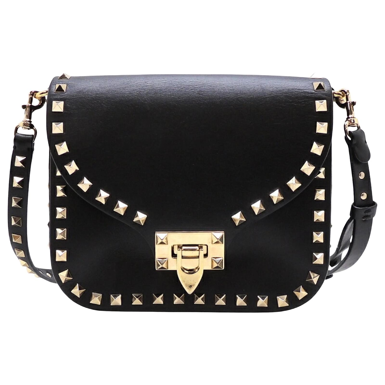 Valentino Garavani Black Calf Leather Bos Taurus Accessories