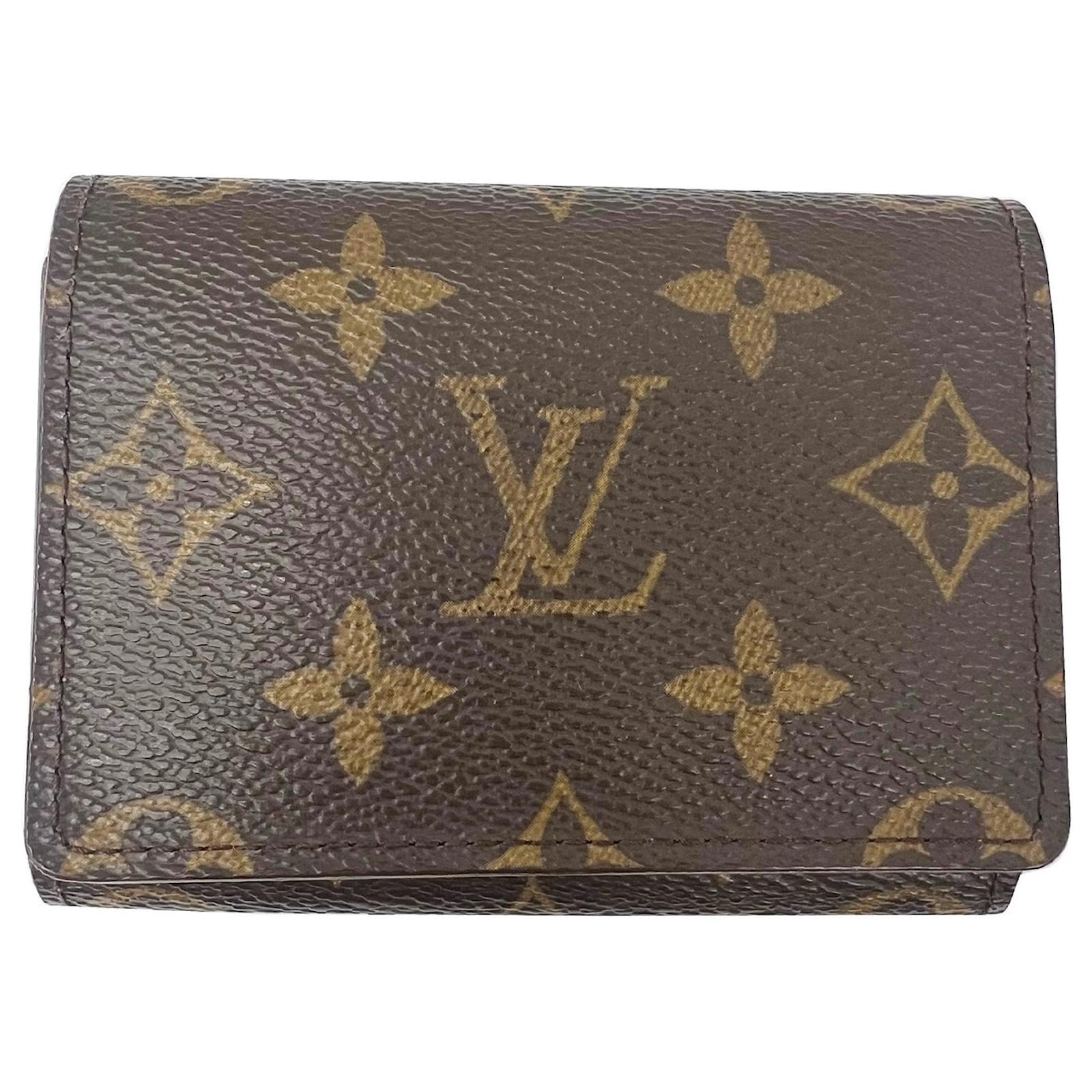 LOUIS VUITTON Damen Kartenetui aus Canvas in Braun