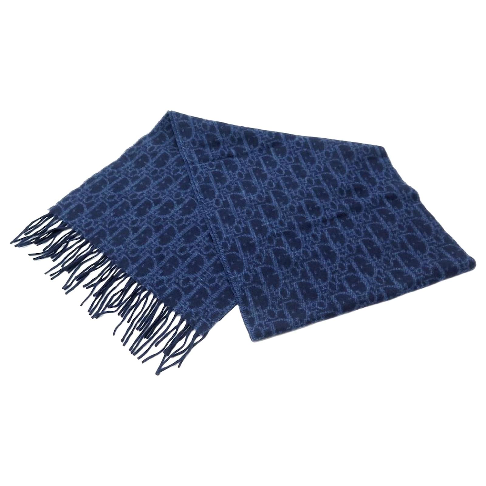 Monogram wool cashmere scarf