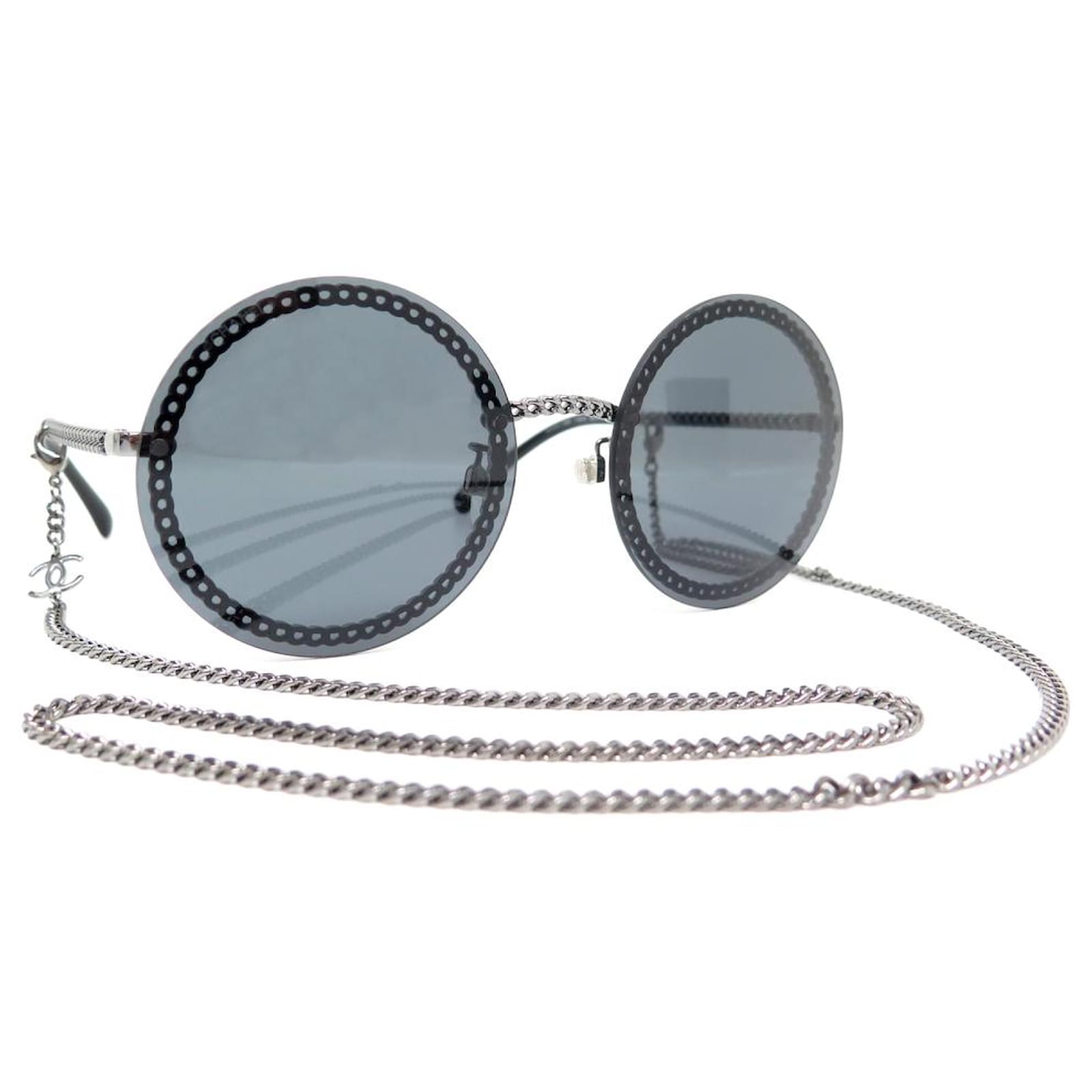 Optical CHANEL : Round Eyeglasses, metal, silver on the CHANEL official  website