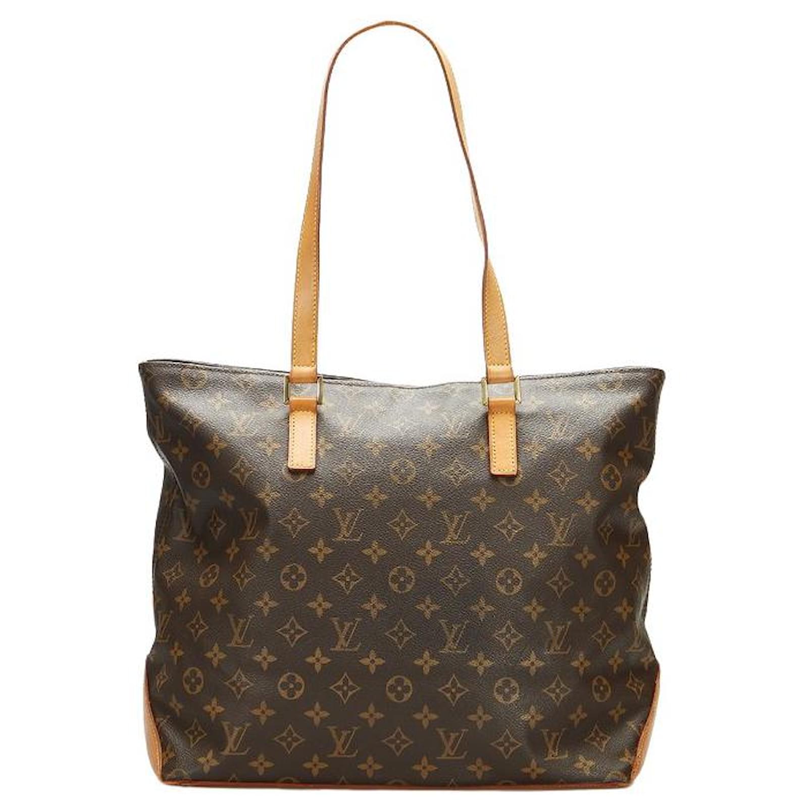 LOUIS VUITTON Femme Cabas Mezzo en Toile en Marron