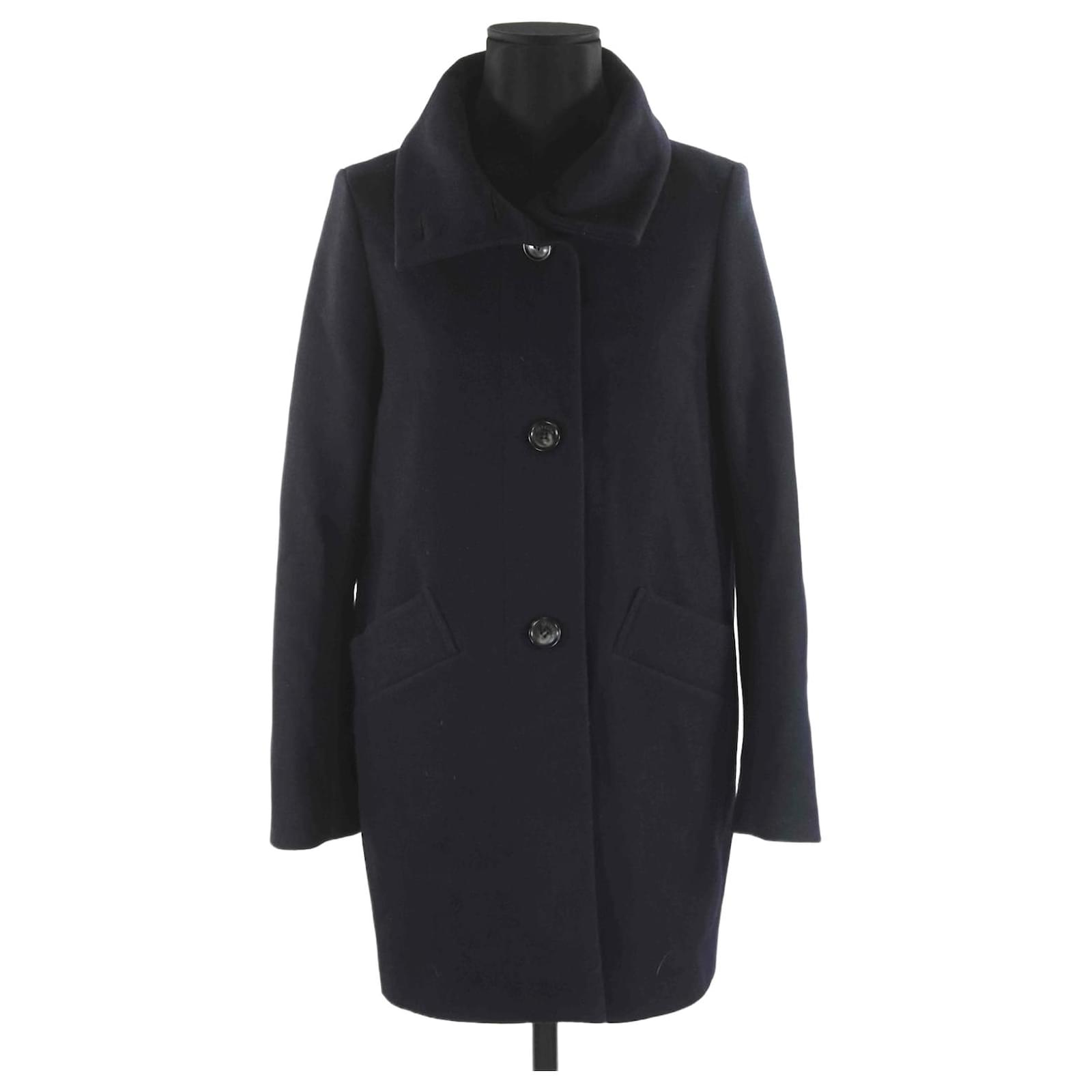 Sessun-Mantel 36 Blau Wolle Joli Closet