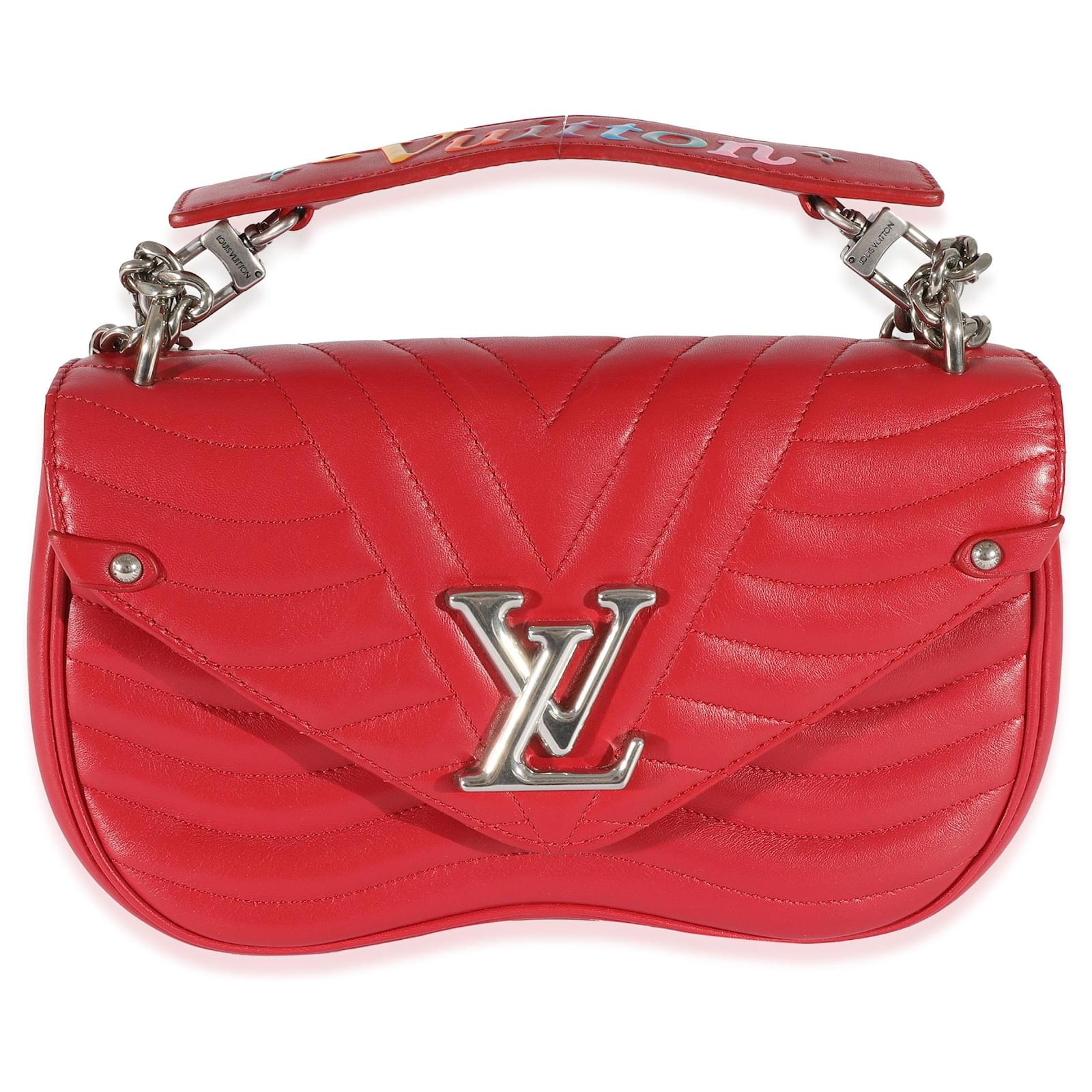 Louis Vuitton Monogram Mini Empreinte Pont Neuf M41747 Red Leather