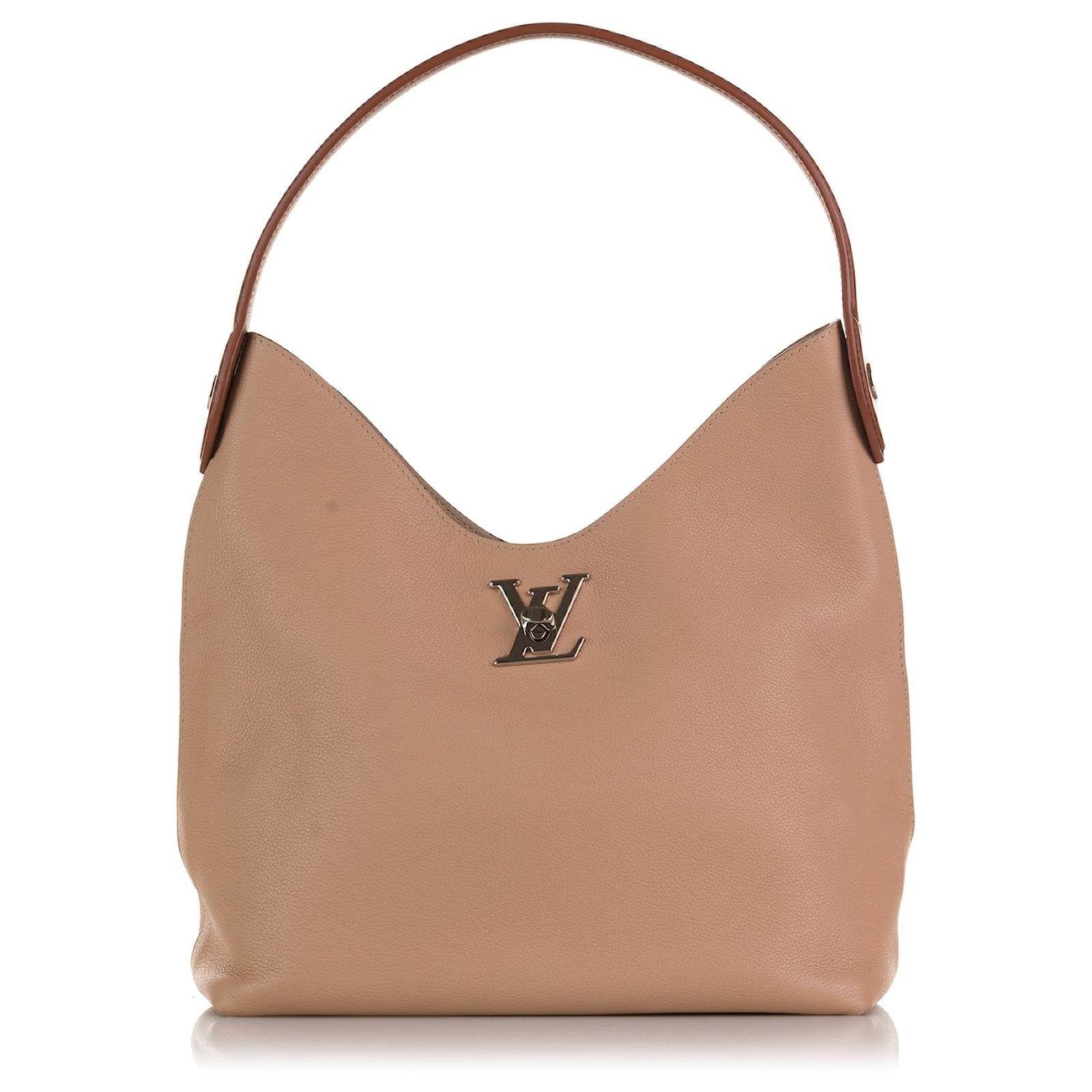 Louis Vuitton Pink LockMe Backpack Leather Pony-style calfskin ref