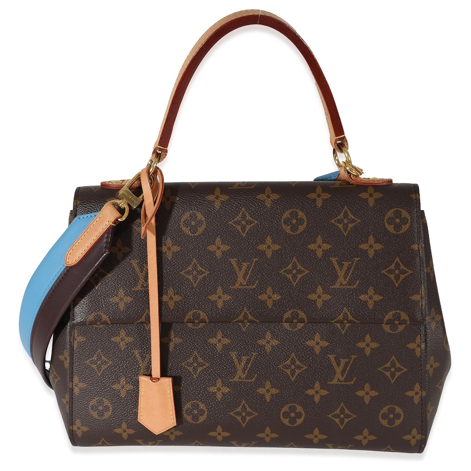 Lona Monogram de Louis Vuitton Azul Glacial Cluny MM Castaño