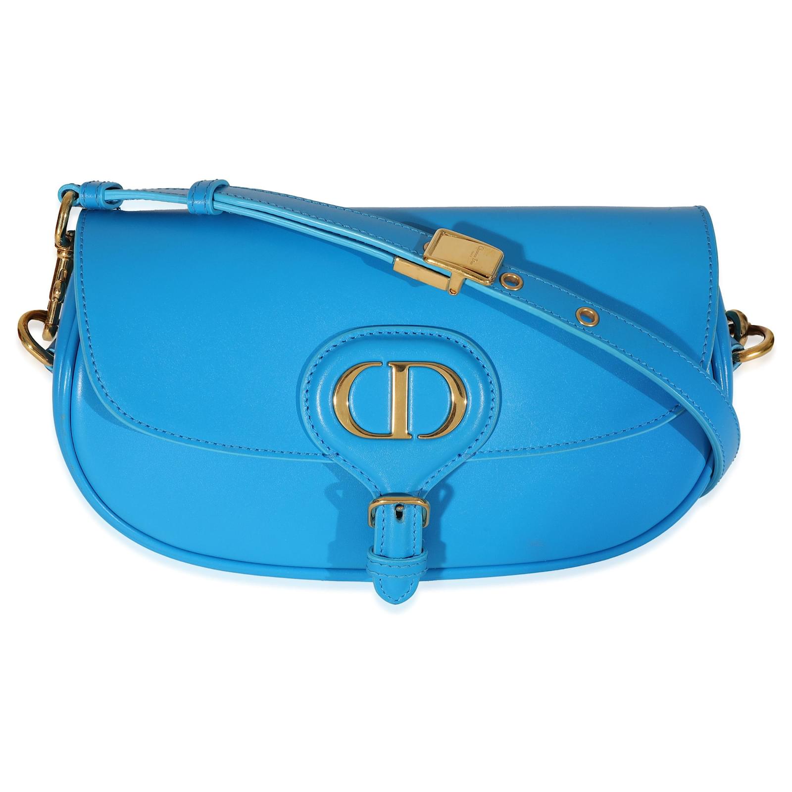 Christian Dior Blue Leather Bobby East West Horizon Bag ref.875915 - Joli  Closet