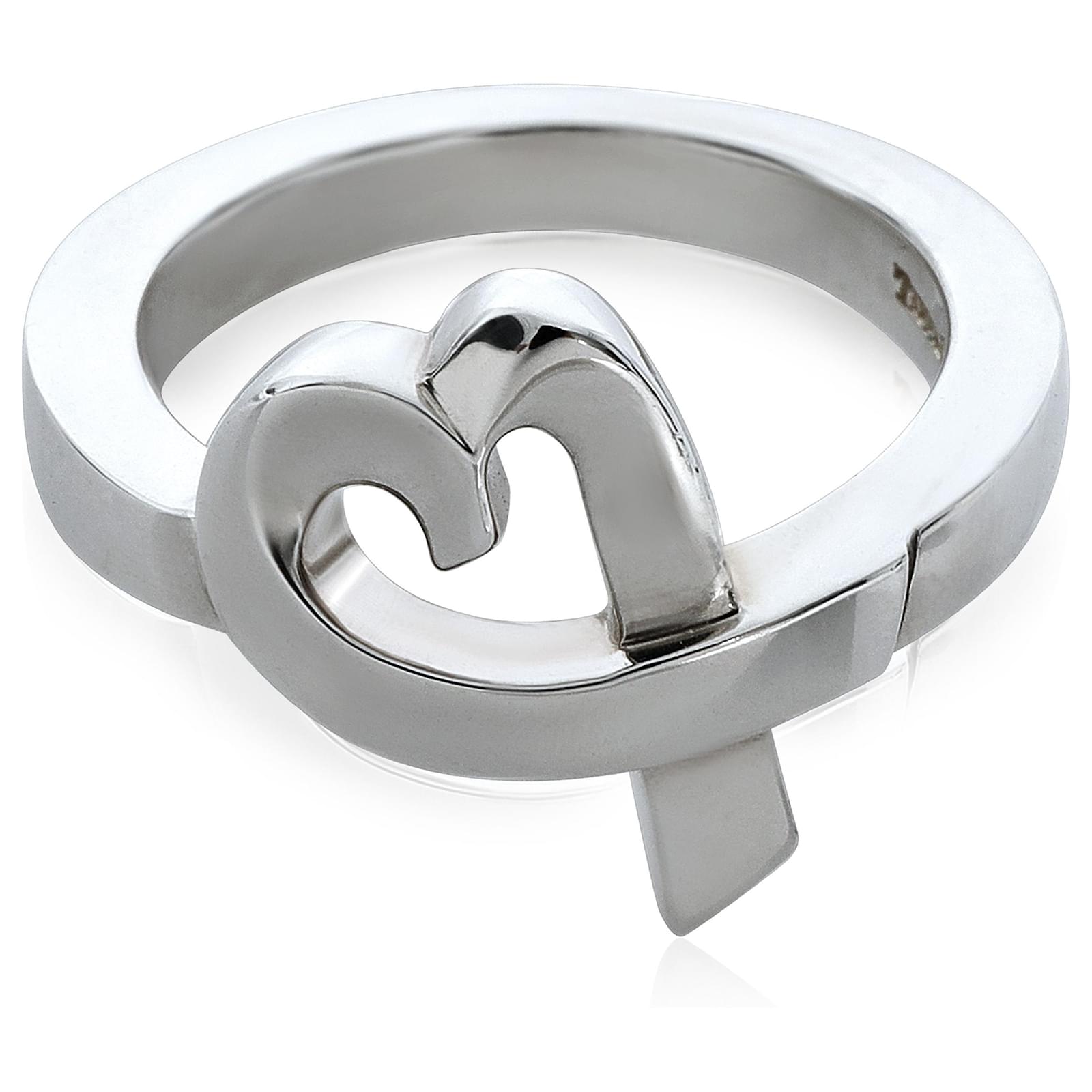 TIFFANY & CO. Paloma Picasso Loving Heart Ring in Sterling Silver