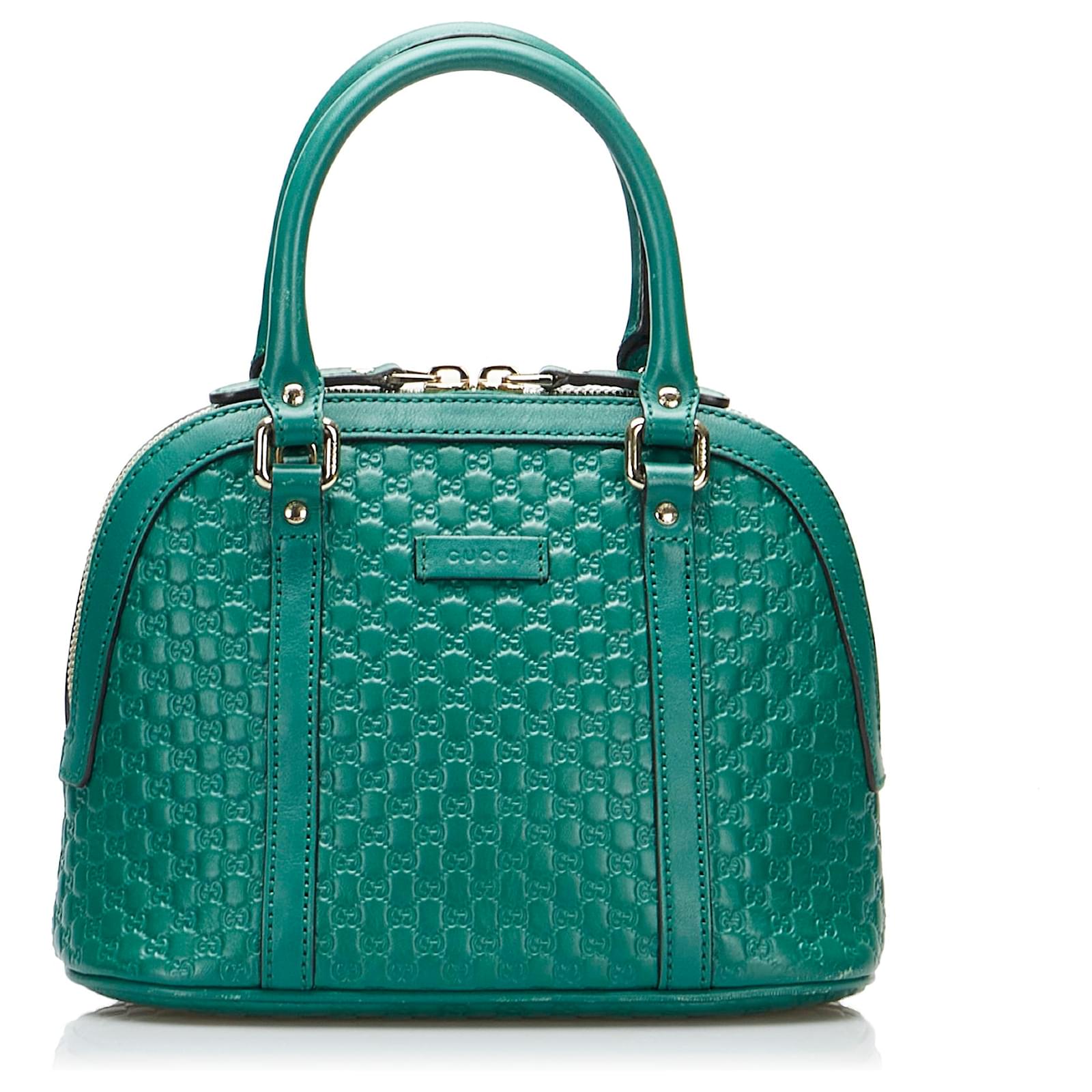 Gucci Leather Mini GG Guccissima Dome Satchel Pink Bag New