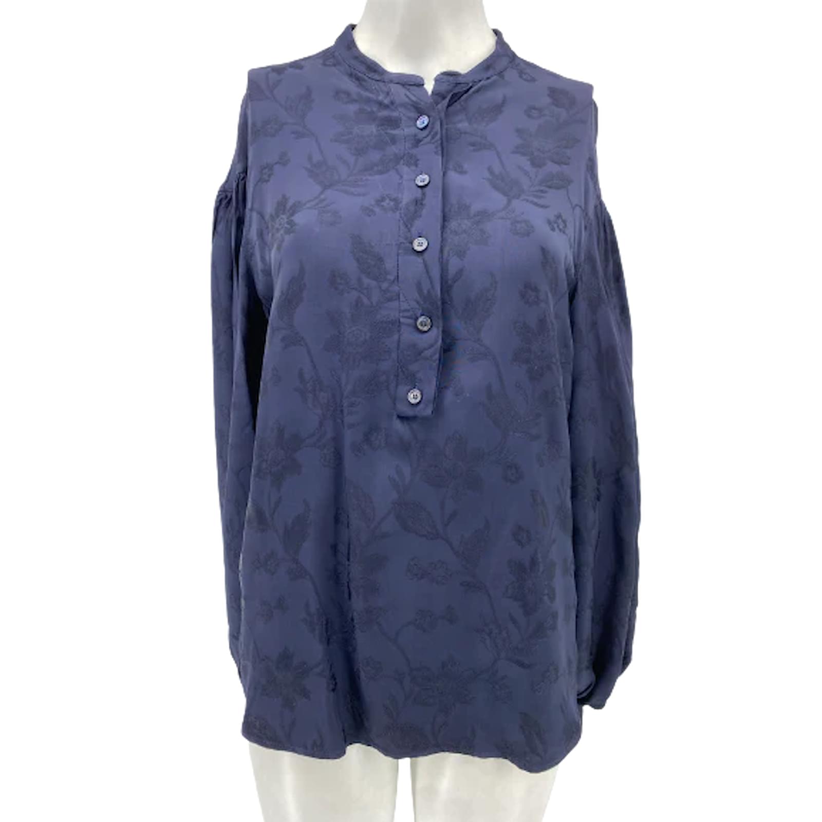 Chloé CHLOE Tops T.fr 36 cotton Navy blue ref.876056 - Joli Closet