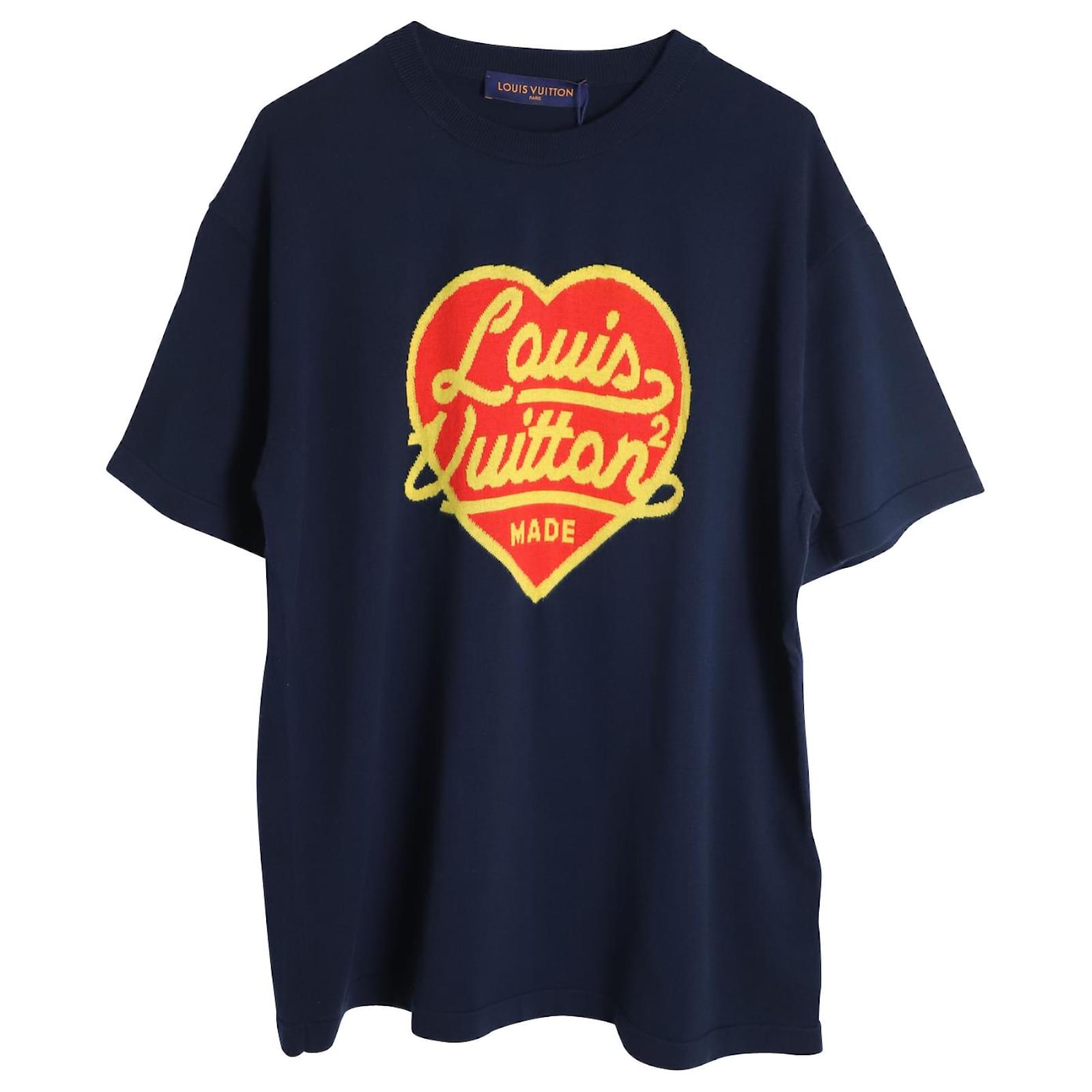 Louis Vuitton Heart Neck Short Sleeve T-Shirt