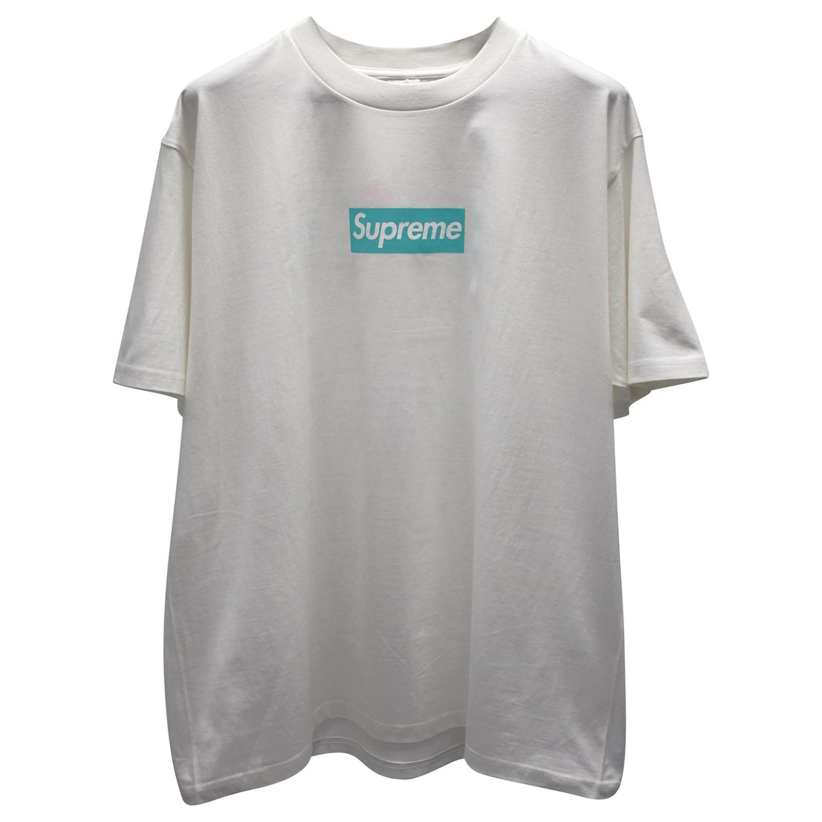 Supreme Tiffany & Co. Box Logo Tee in White Cotton ref.876624