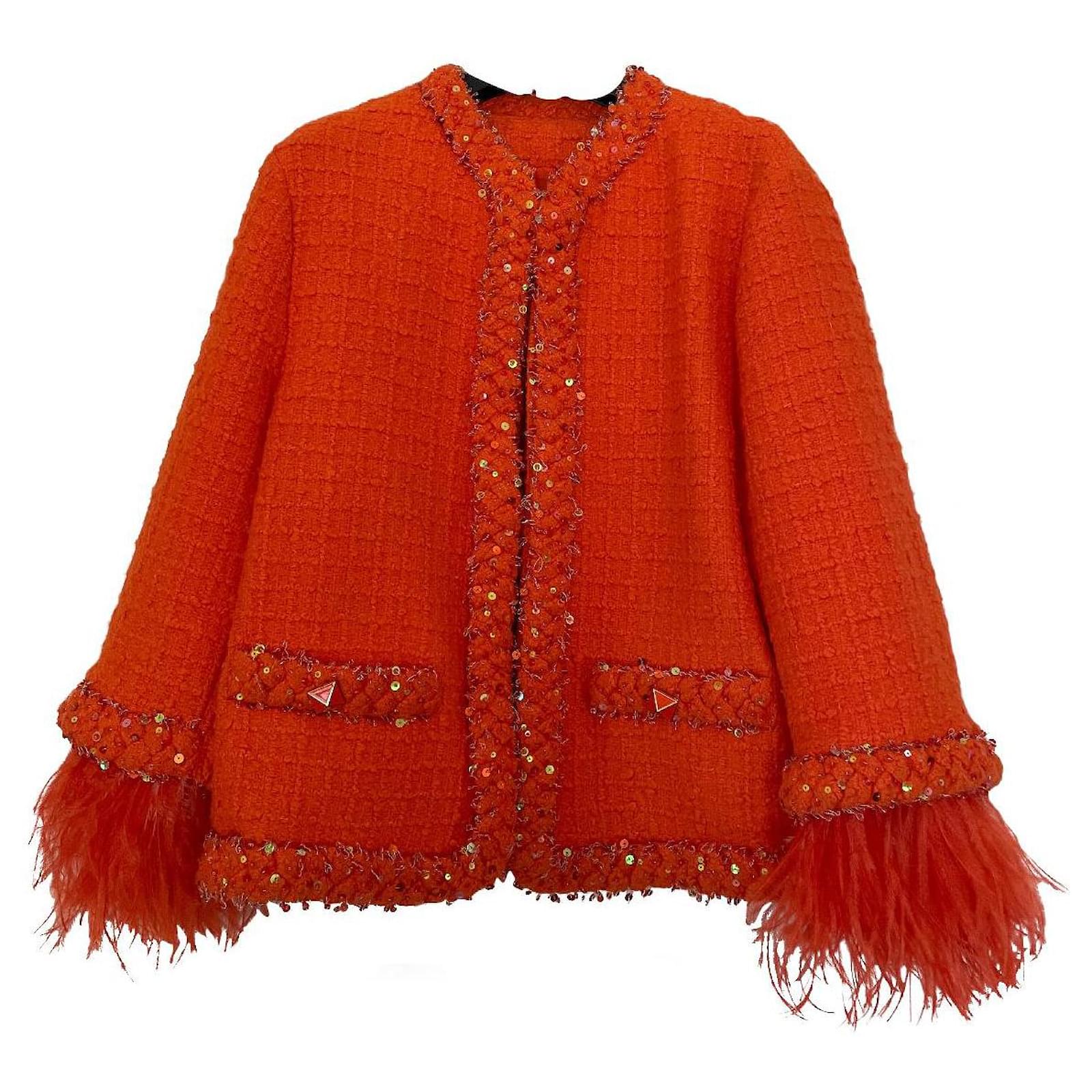 Valentino Jackets Orange Wool ref.877159 Joli Closet