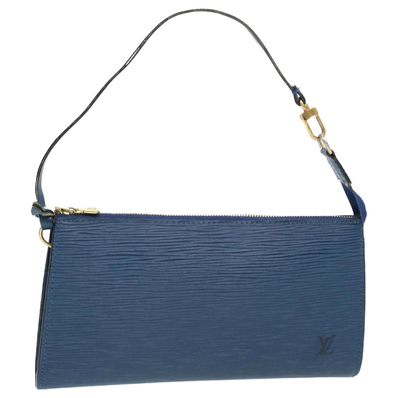 Louis Vuitton Pochette Accessoires Blue Leather ref.878051 - Joli Closet