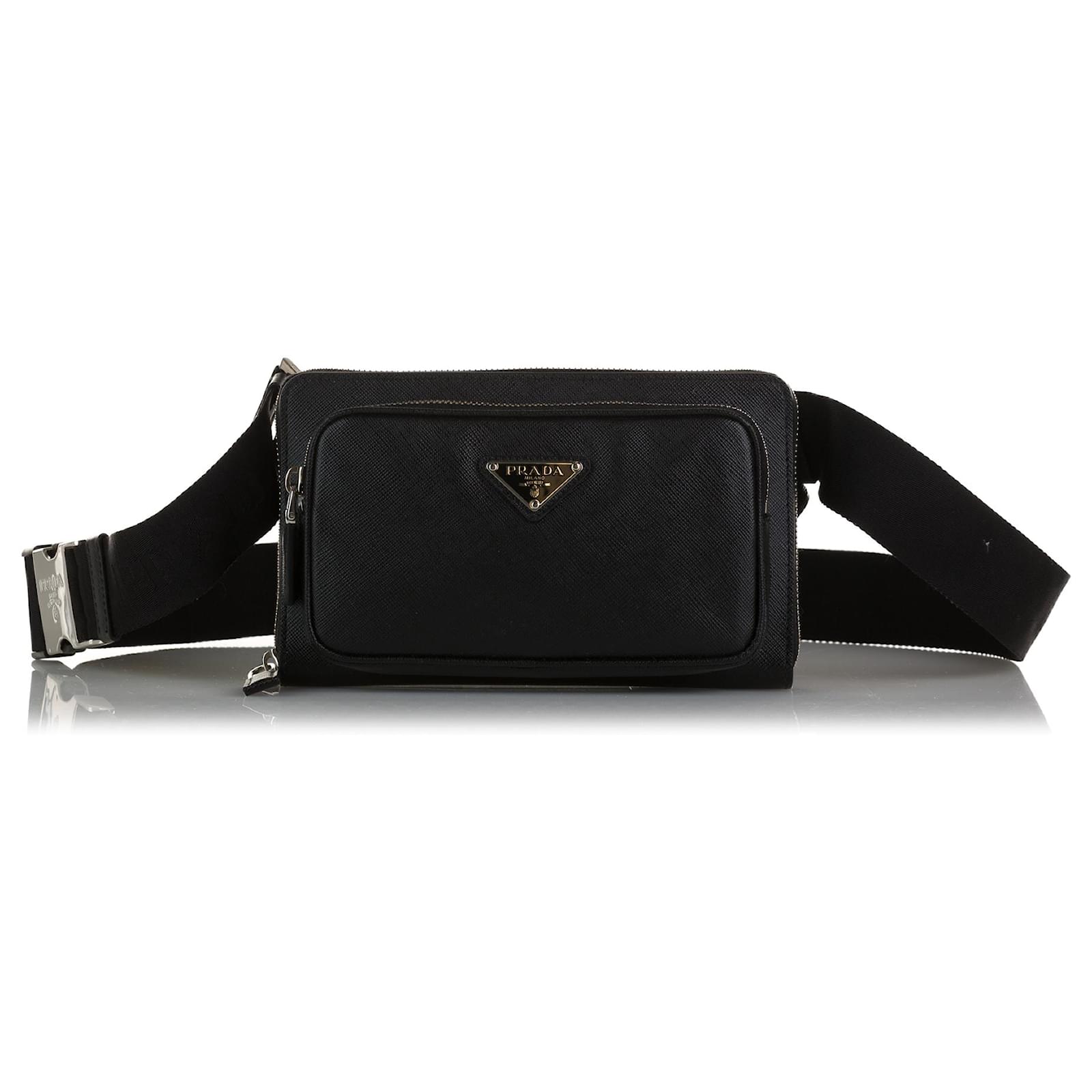 Prada saffiano belt discount bag