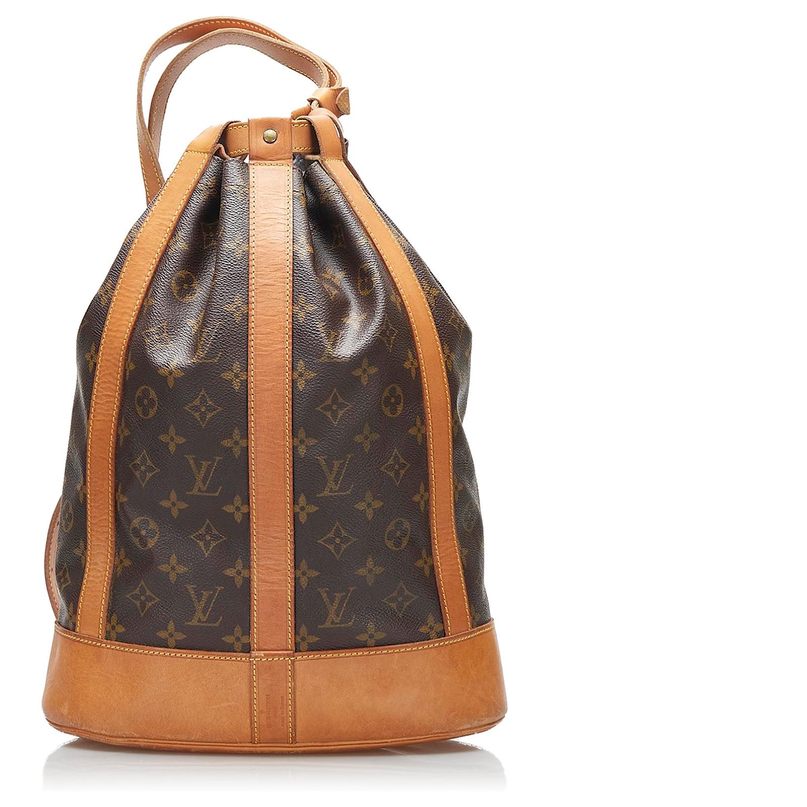 Louis Vuitton Brown Monogram Randonnee PM Leather Cloth ref.878829 - Joli  Closet