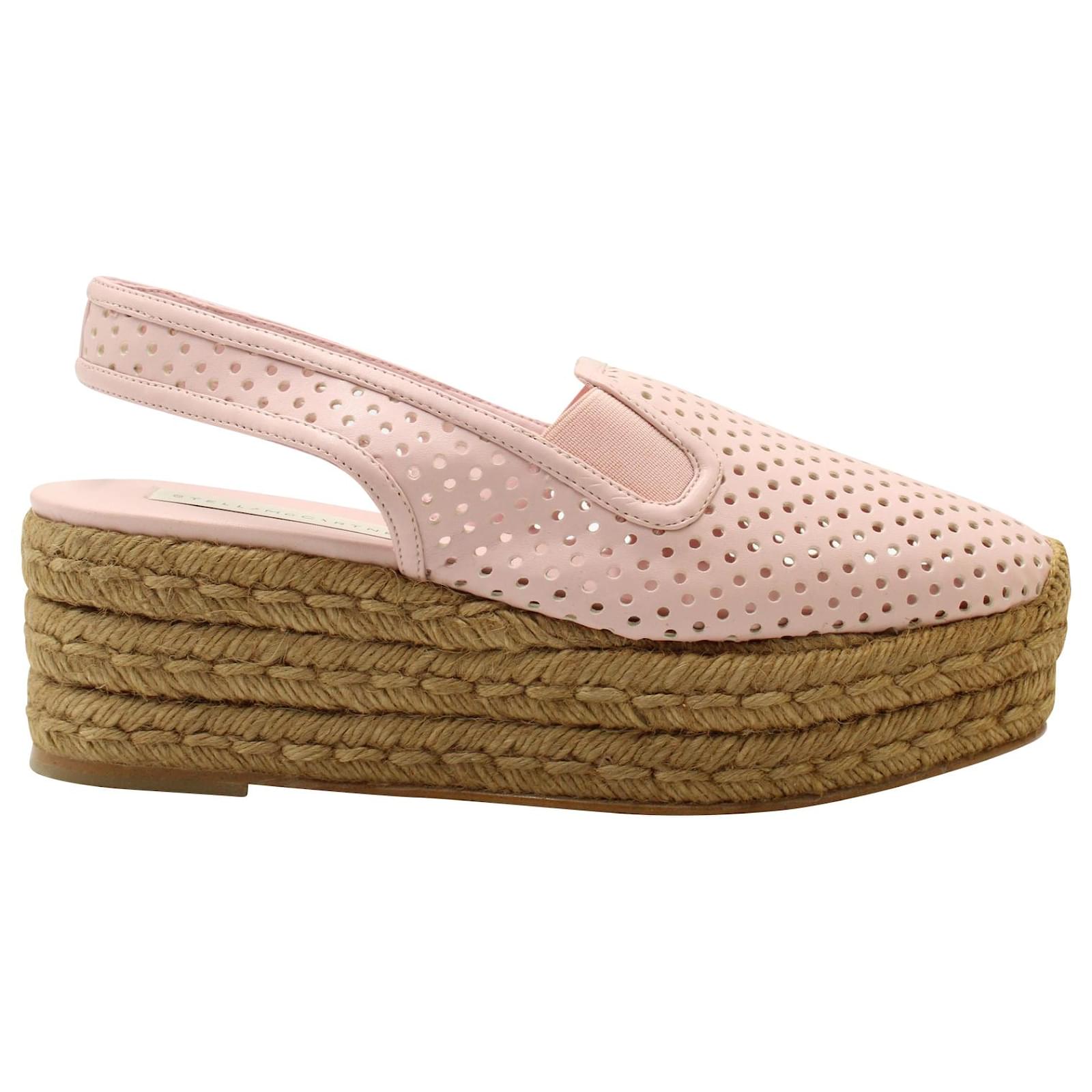 Stella Mc Cartney Sandali con plateau espadrillas Slingback di