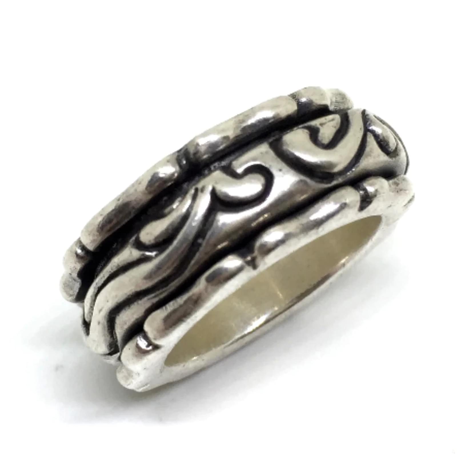 & Other Stories Silver Arabesque Rotating Ring Silvery Metal ref