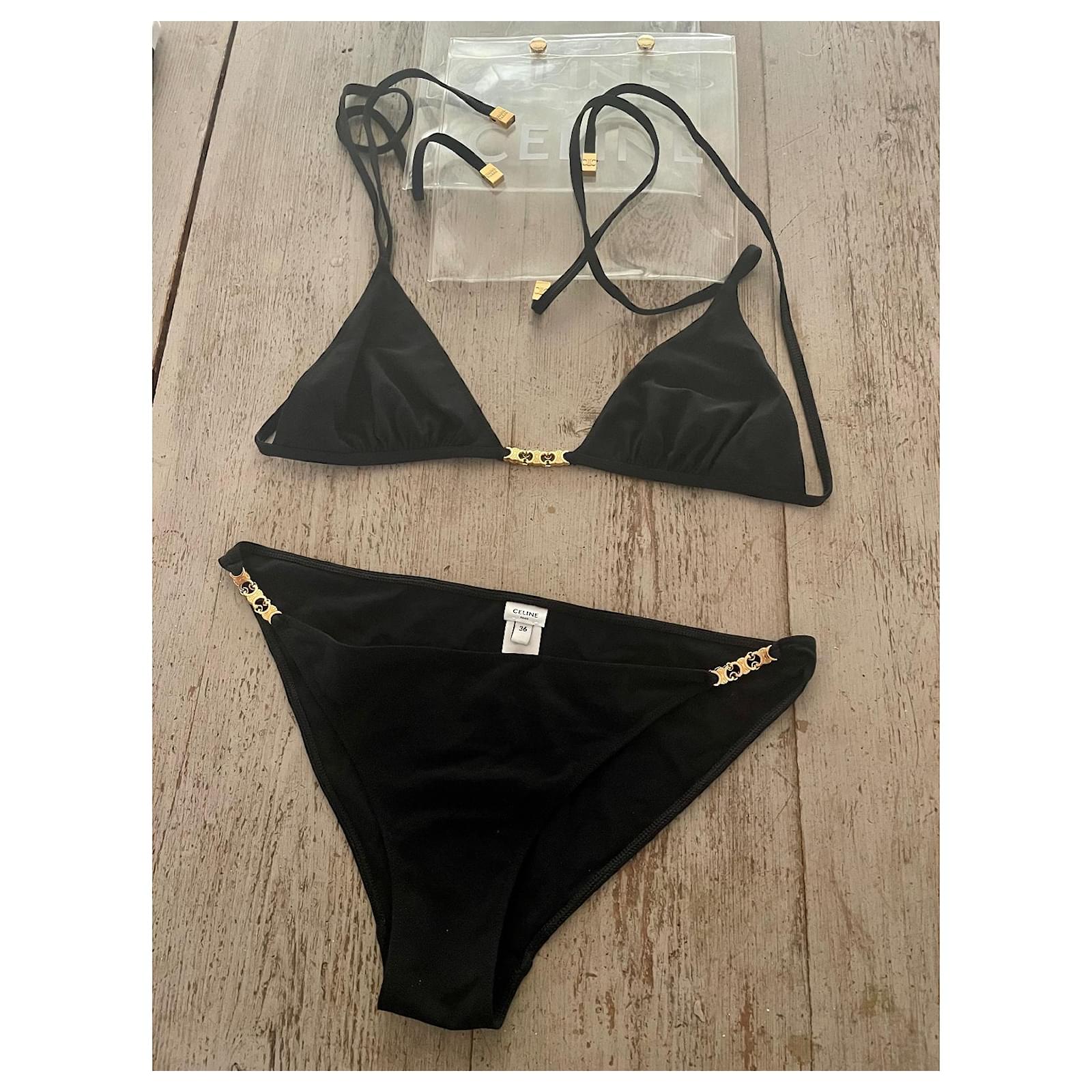 Céline Shirt 2 Celine pieces Black Polyamide ref.879258