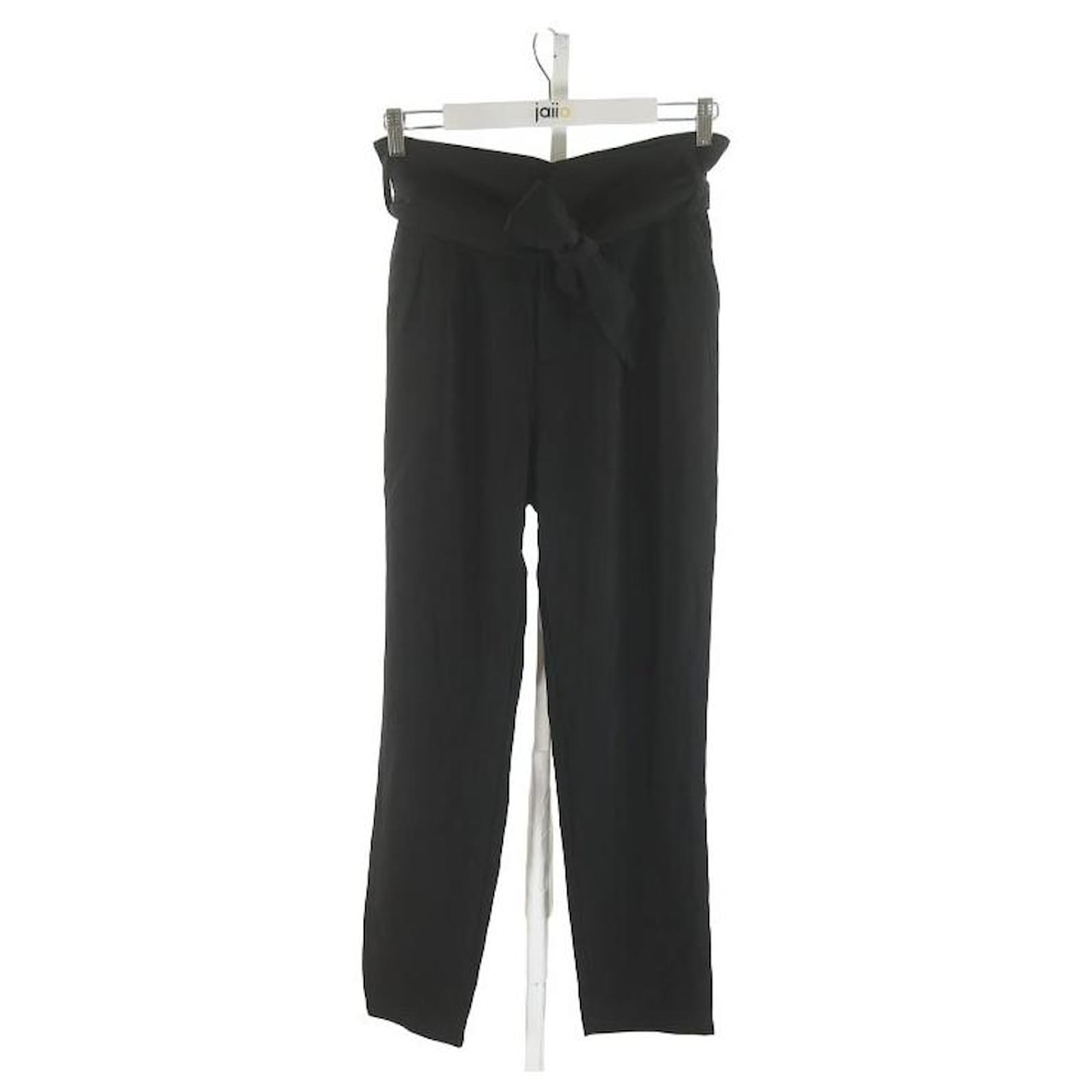Sézane trousers 38 Black ref.879451 - Joli Closet
