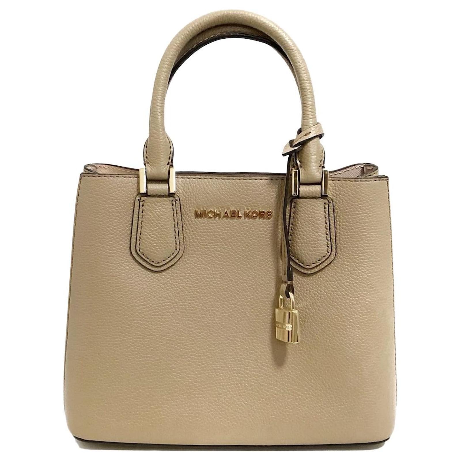 Brand New MICHAEL KORS Luggage Adele Large Leather Satchel Handbag MSRP  $368 | eBay