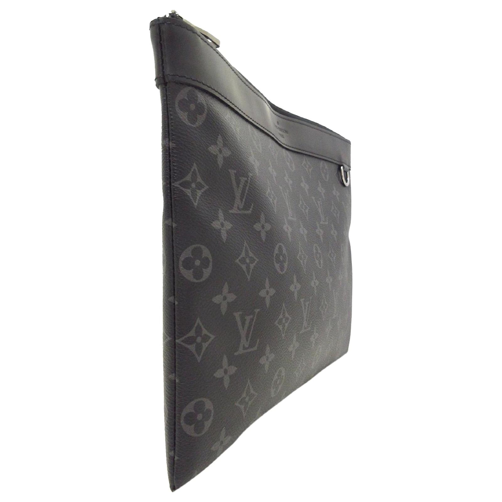 Louis Vuitton Black Monogram Eclipse Discovery Pochette Leather Cloth  Pony-style calfskin ref.880530 - Joli Closet