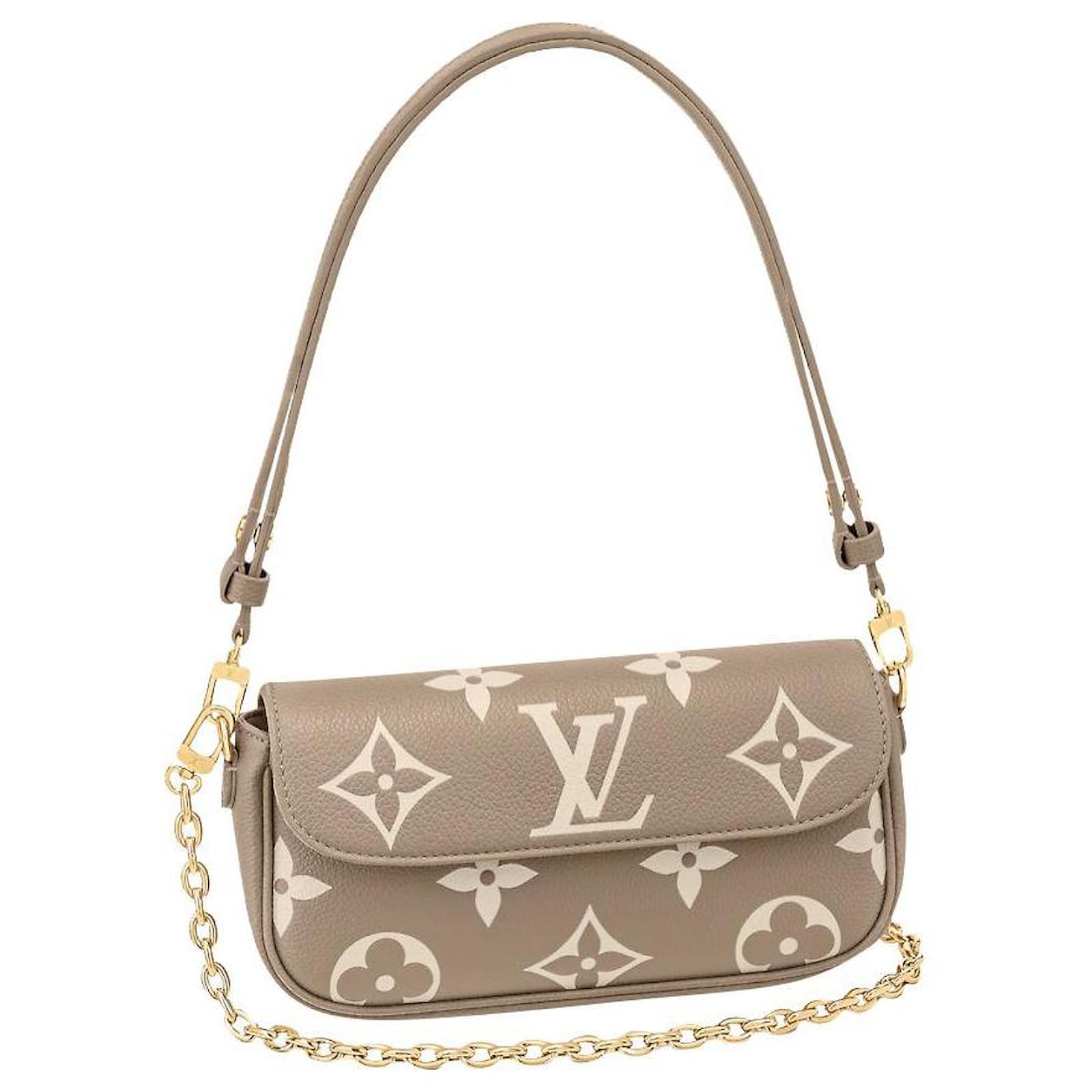 Louis Vuitton Cartera LV con cadena IVY Beige Cuero ref.881216 - Joli Closet