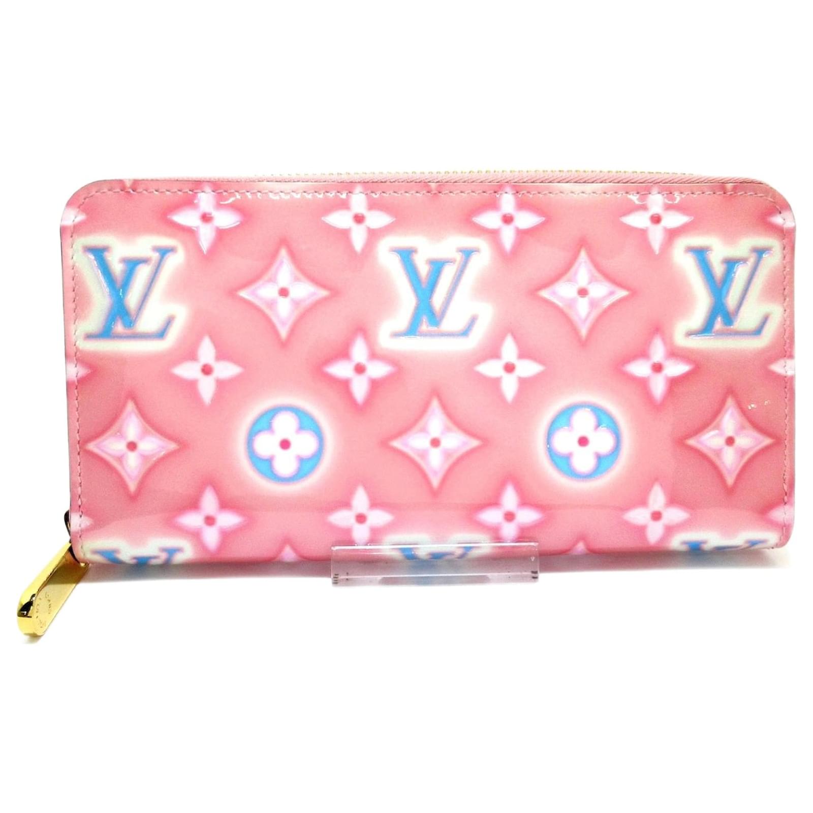Louis Vuitton Portefeuille Zippy Pink Leather Wallet (Pre-Owned)