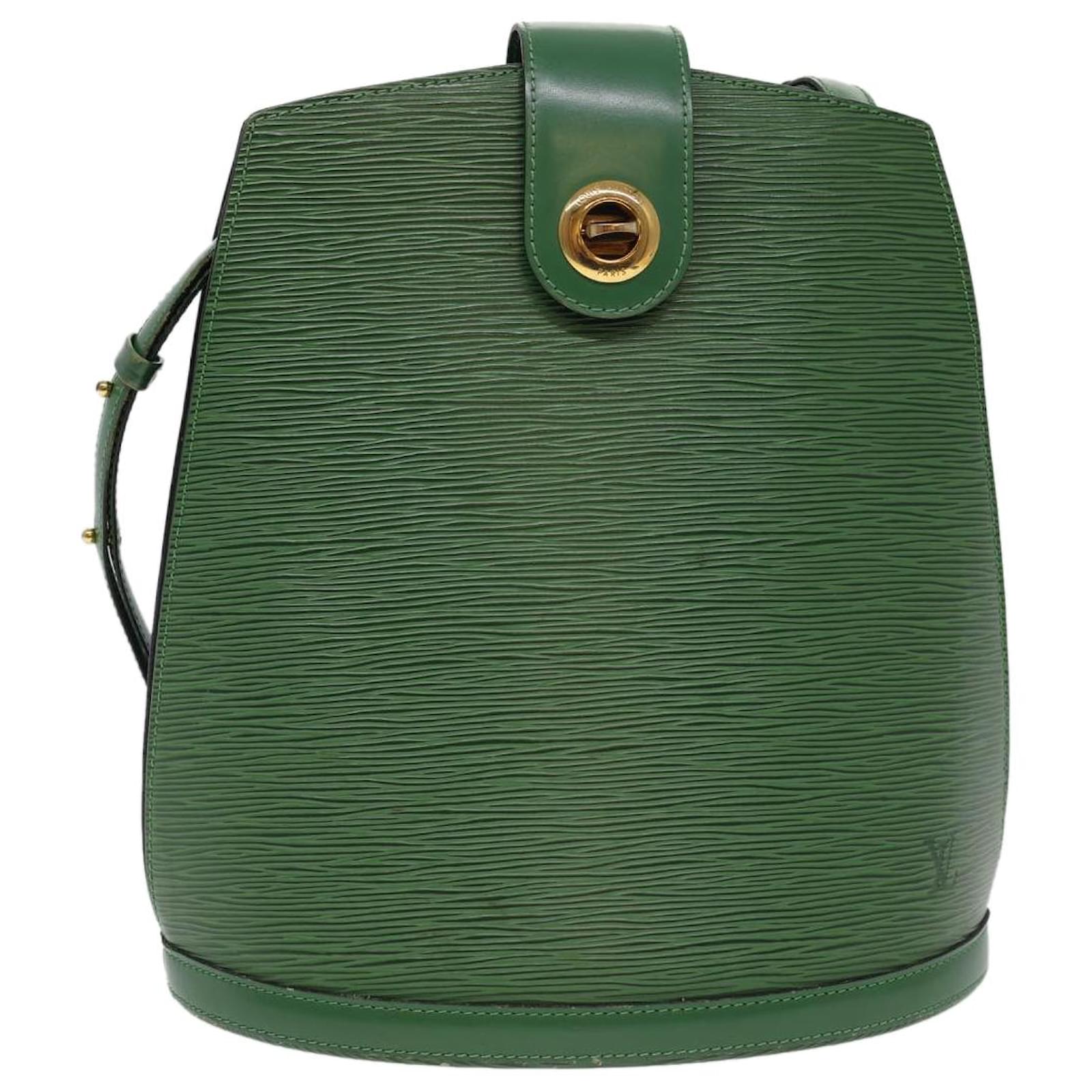 Sac Louis Vuitton Cluny en cuir épi vert