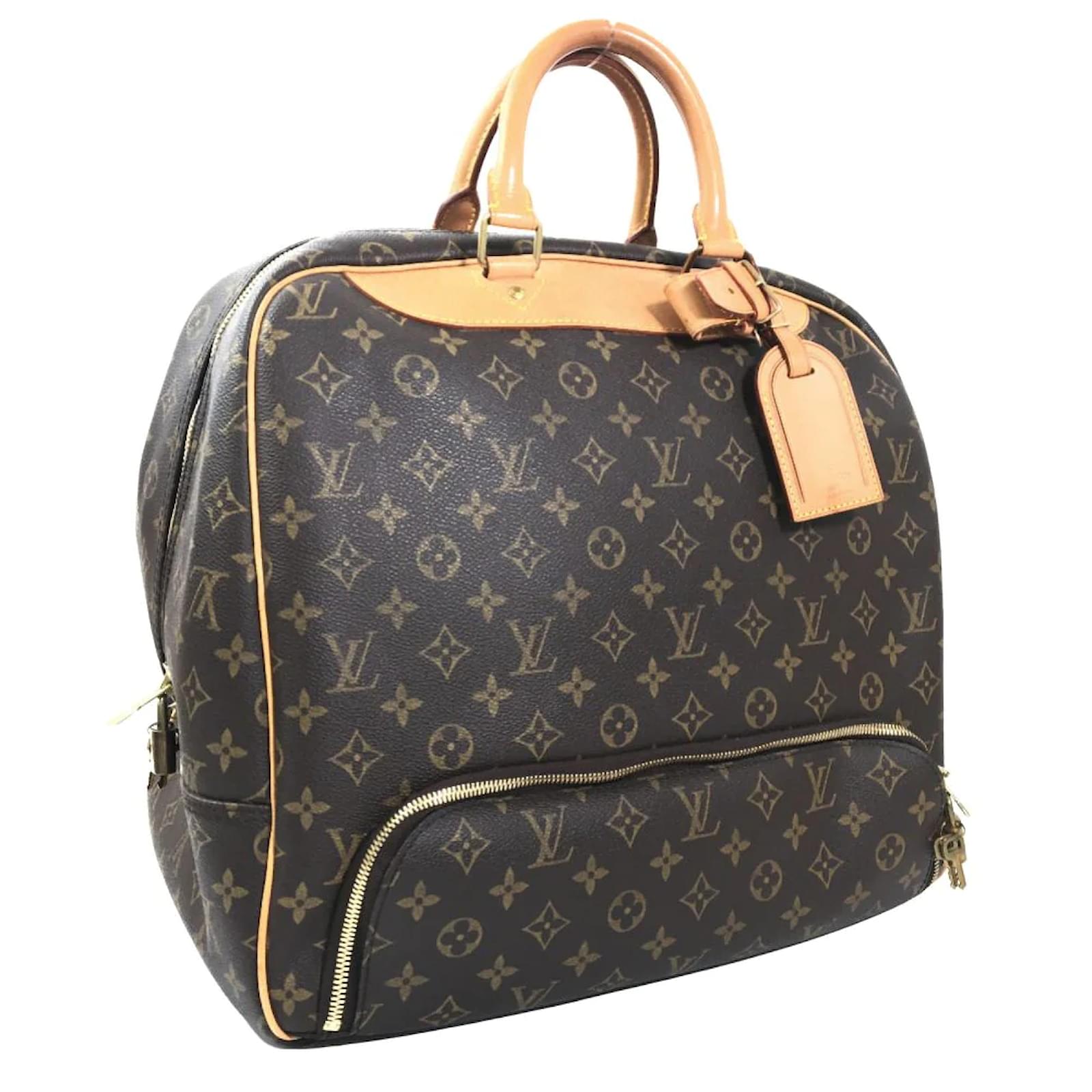 Louis Vuitton Monogram Evasion Bag M41443 Brown Cloth ref.883152