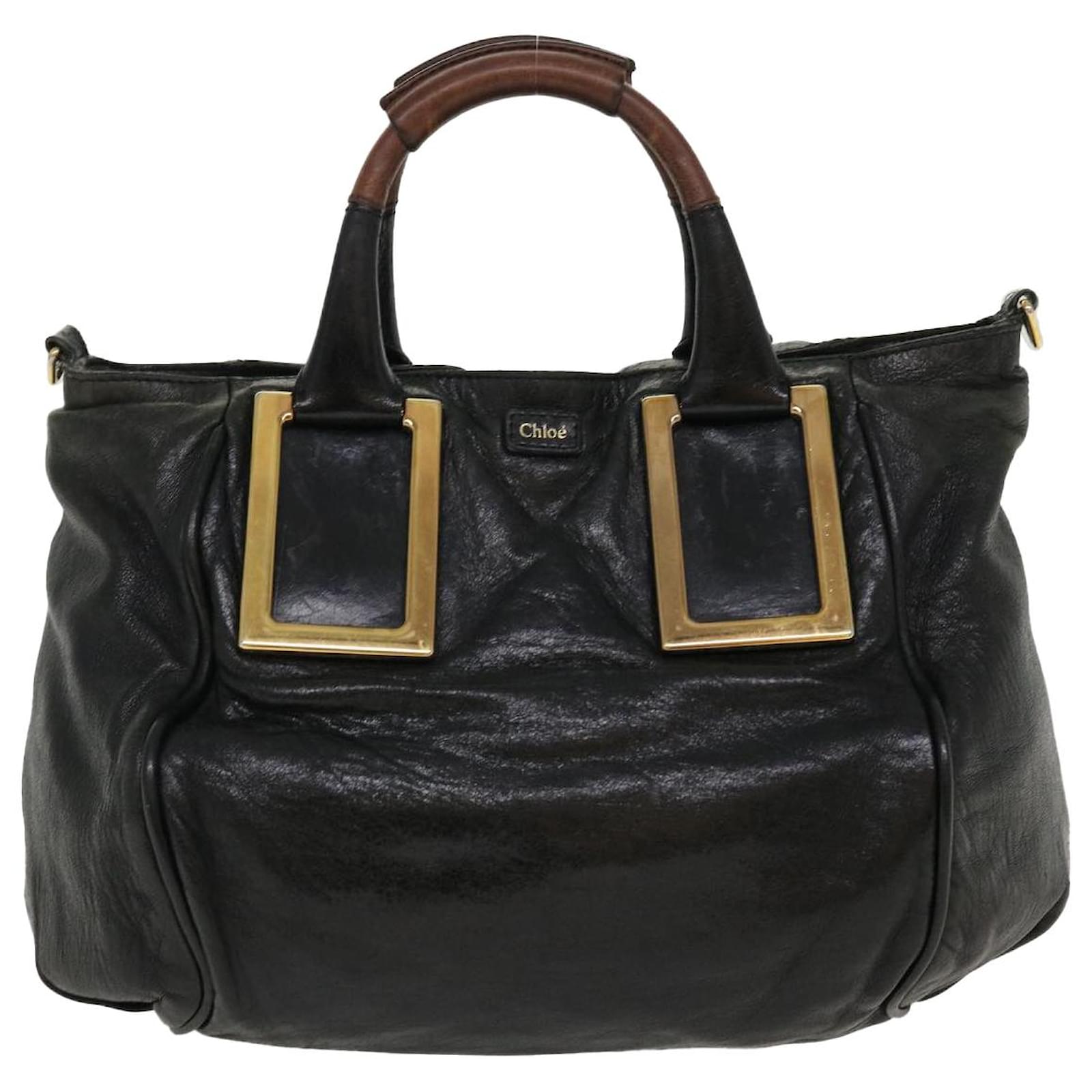 Chloé Ethel Black Leather Ref883495 Joli Closet 