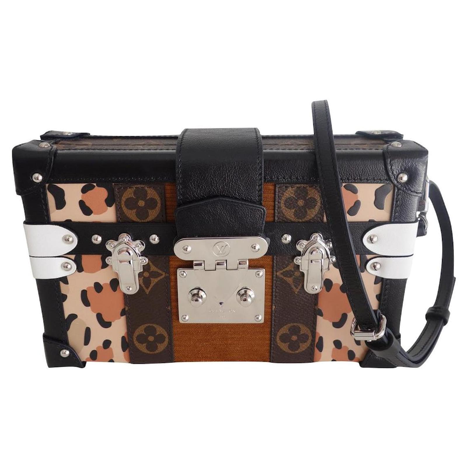 Louis Vuitton Vuitton small trunk bag Multiple colors Leather Cloth  ref.884089 - Joli Closet