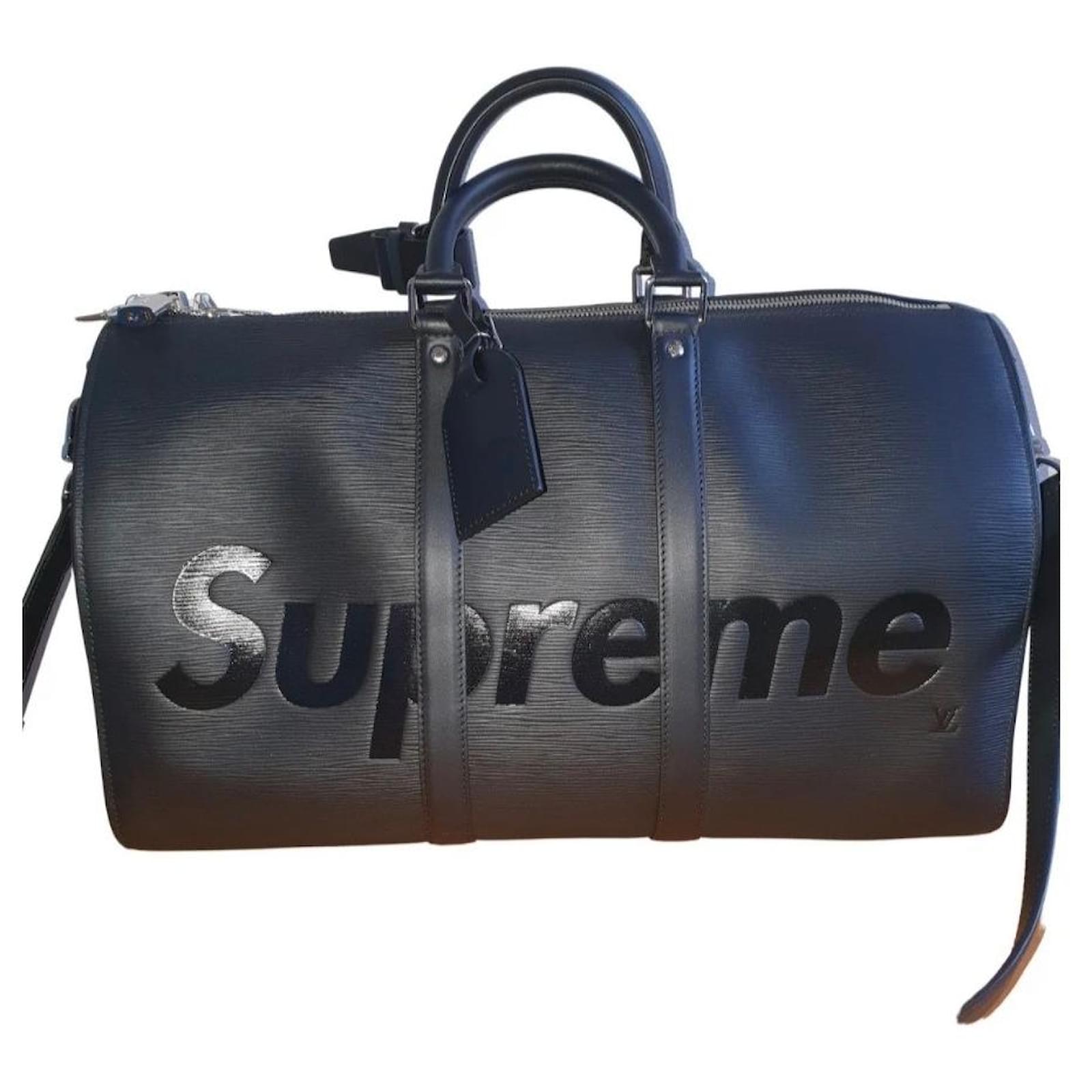louis vuitton supreme bag black