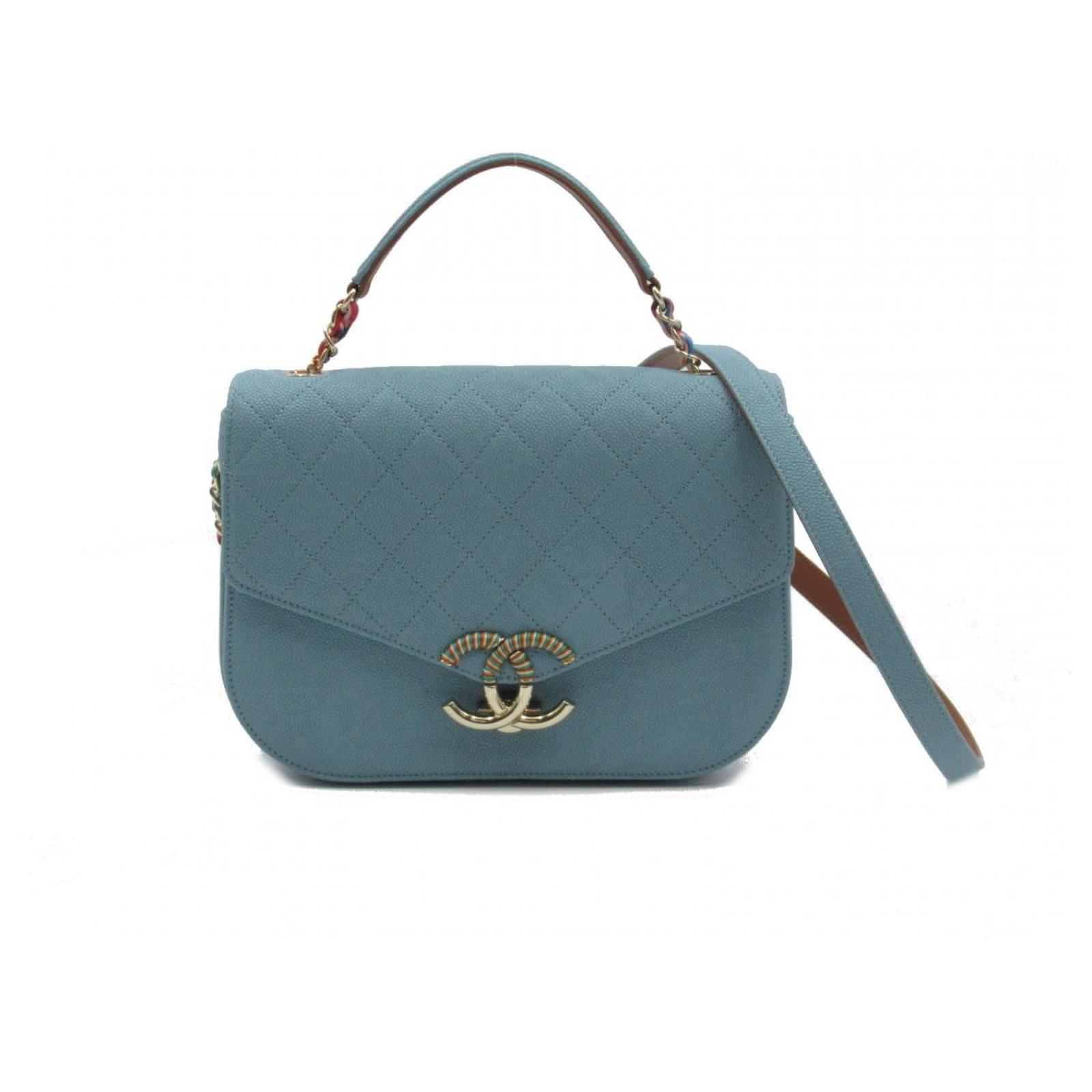 Chanel Coco Cuba Blue Leather ref.884480 - Joli Closet