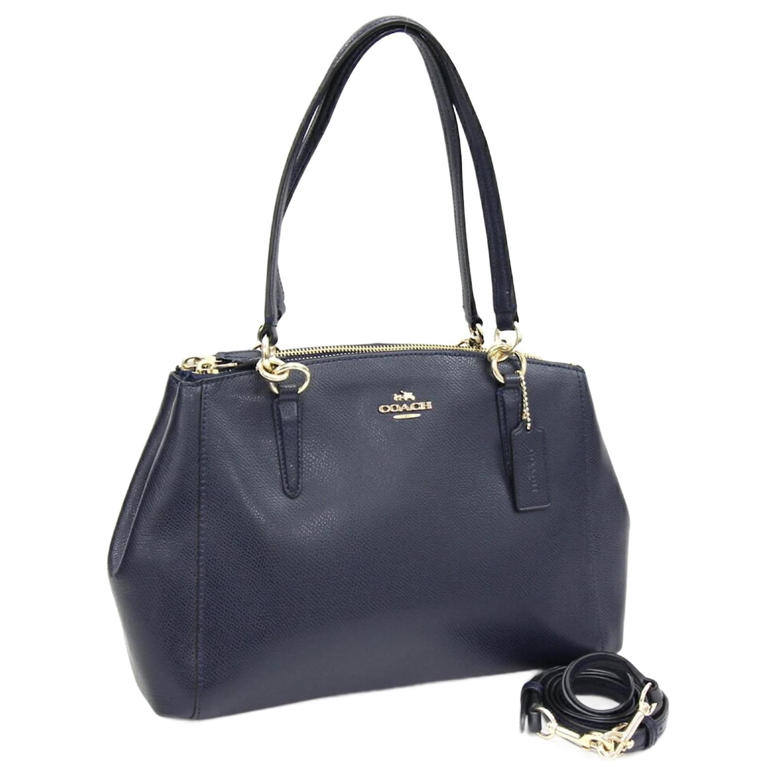 Navy blue coach online bag