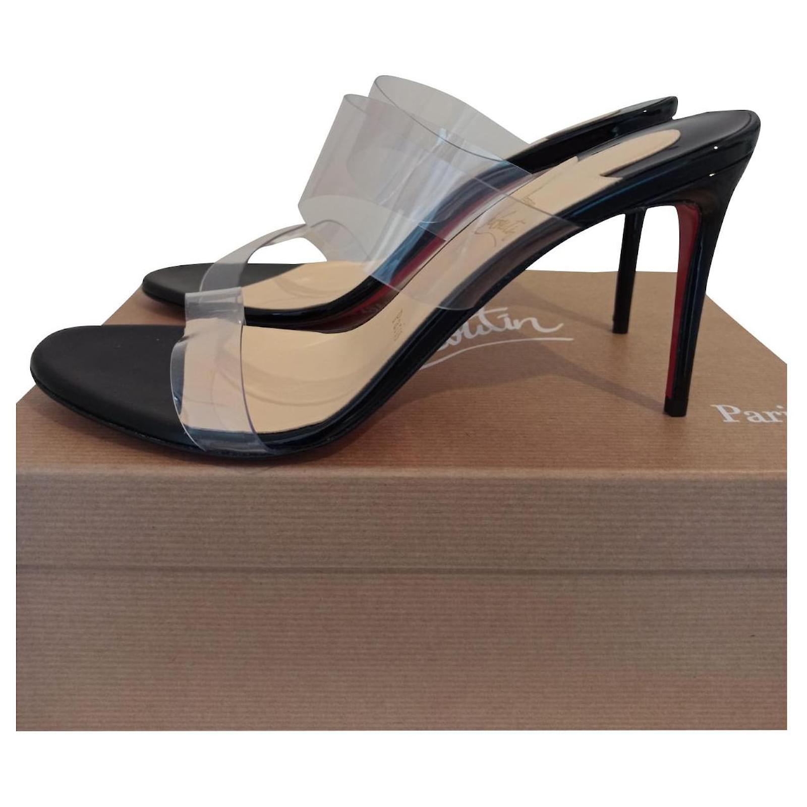 Christian Louboutin Coolraoul Black Sandals New