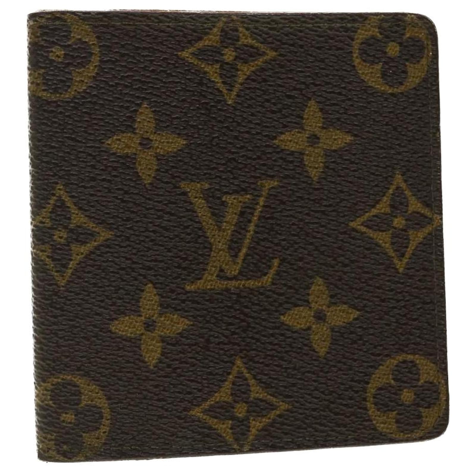 LOUIS VUITTON LOUIS VUITTON Porte Valeurs Cartes Credit wallet M61823  Monogram brown used LV M61823