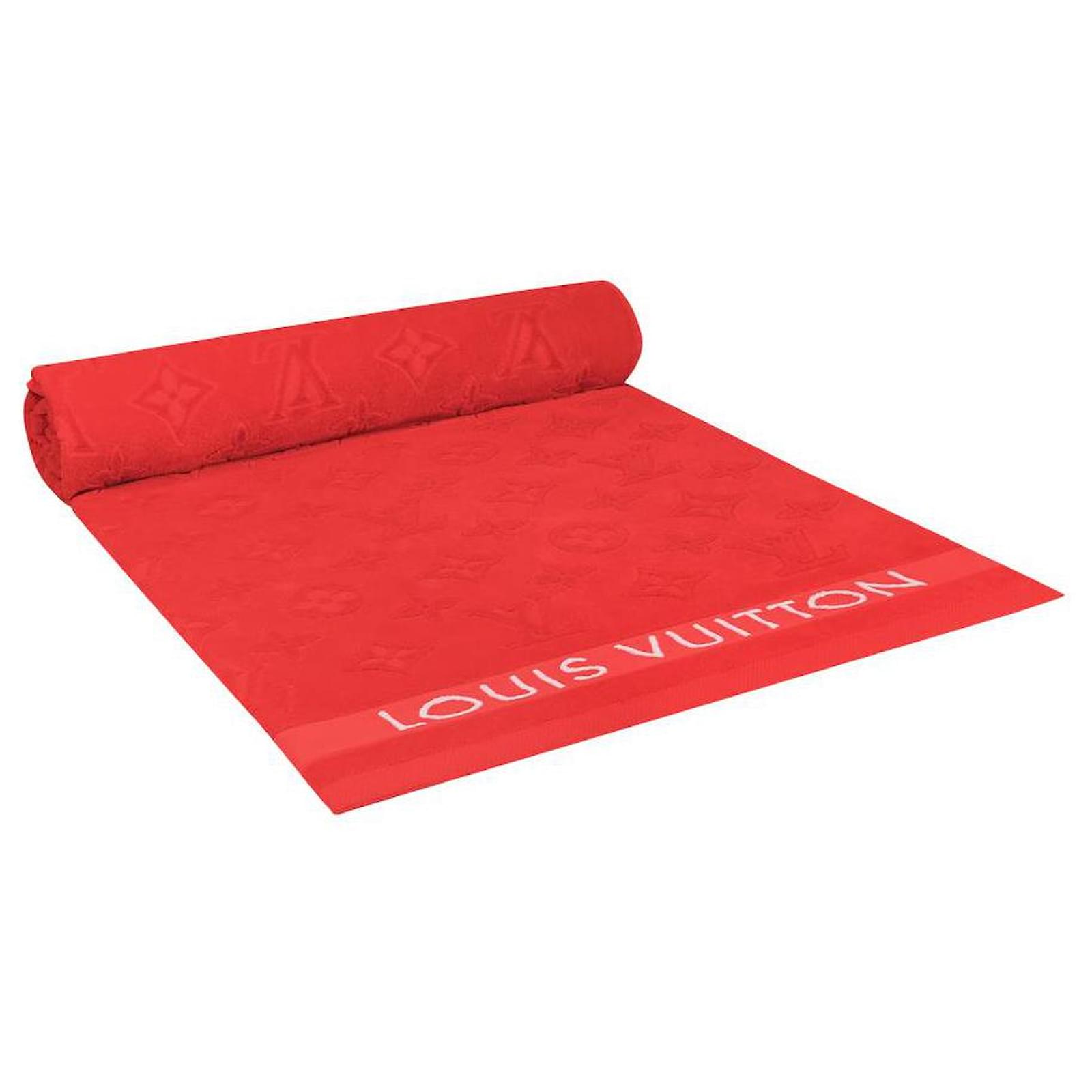 Louis Vuitton LV beach towel new Orange Cotton ref.885180 - Joli