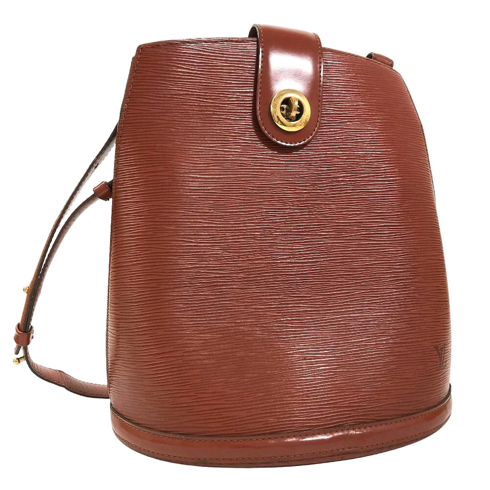 Cluny Louis Vuitton Handbags Brown Blue Dark red Leather ref