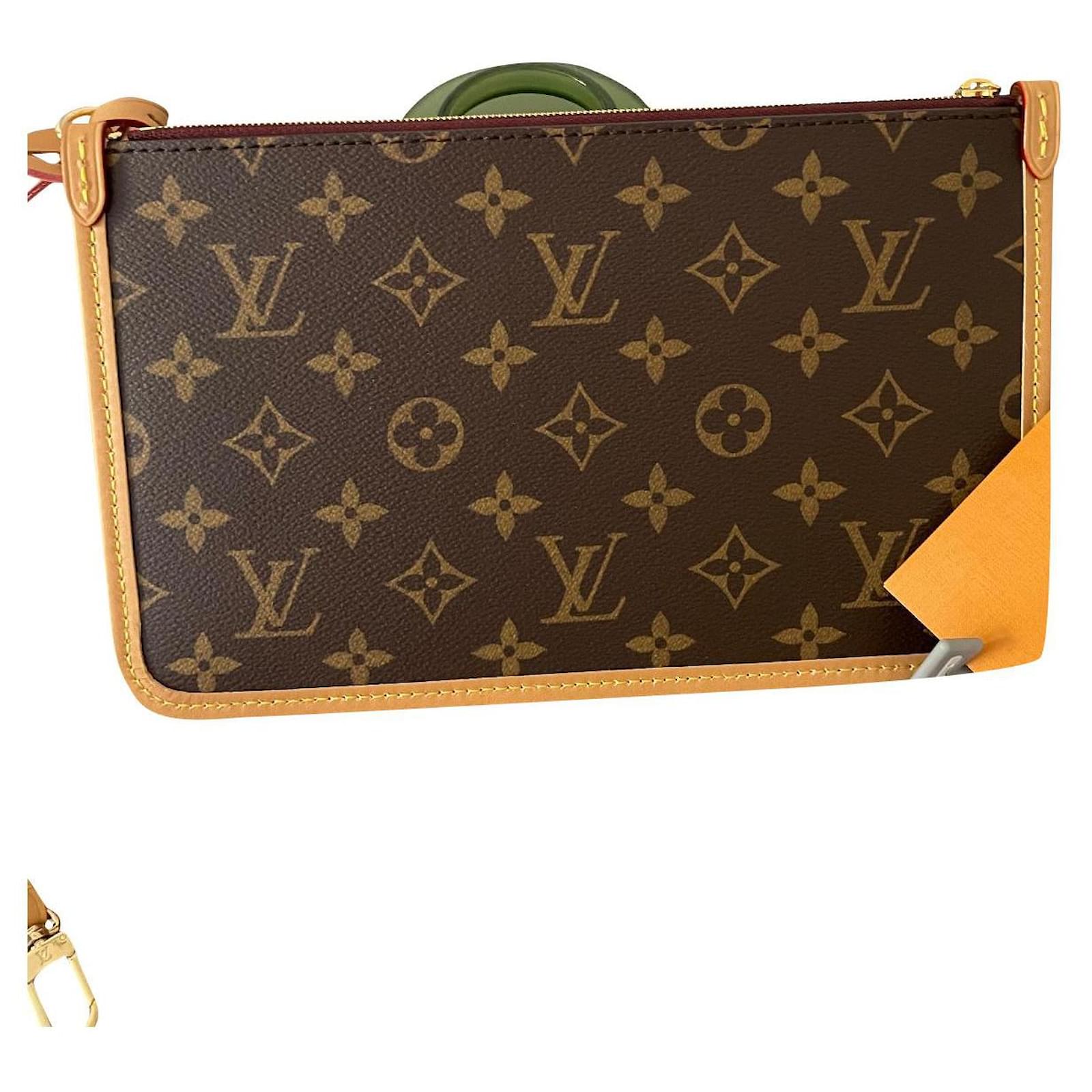Louis Vuitton LV Pouch from carryall MM Brown Cloth ref.885584