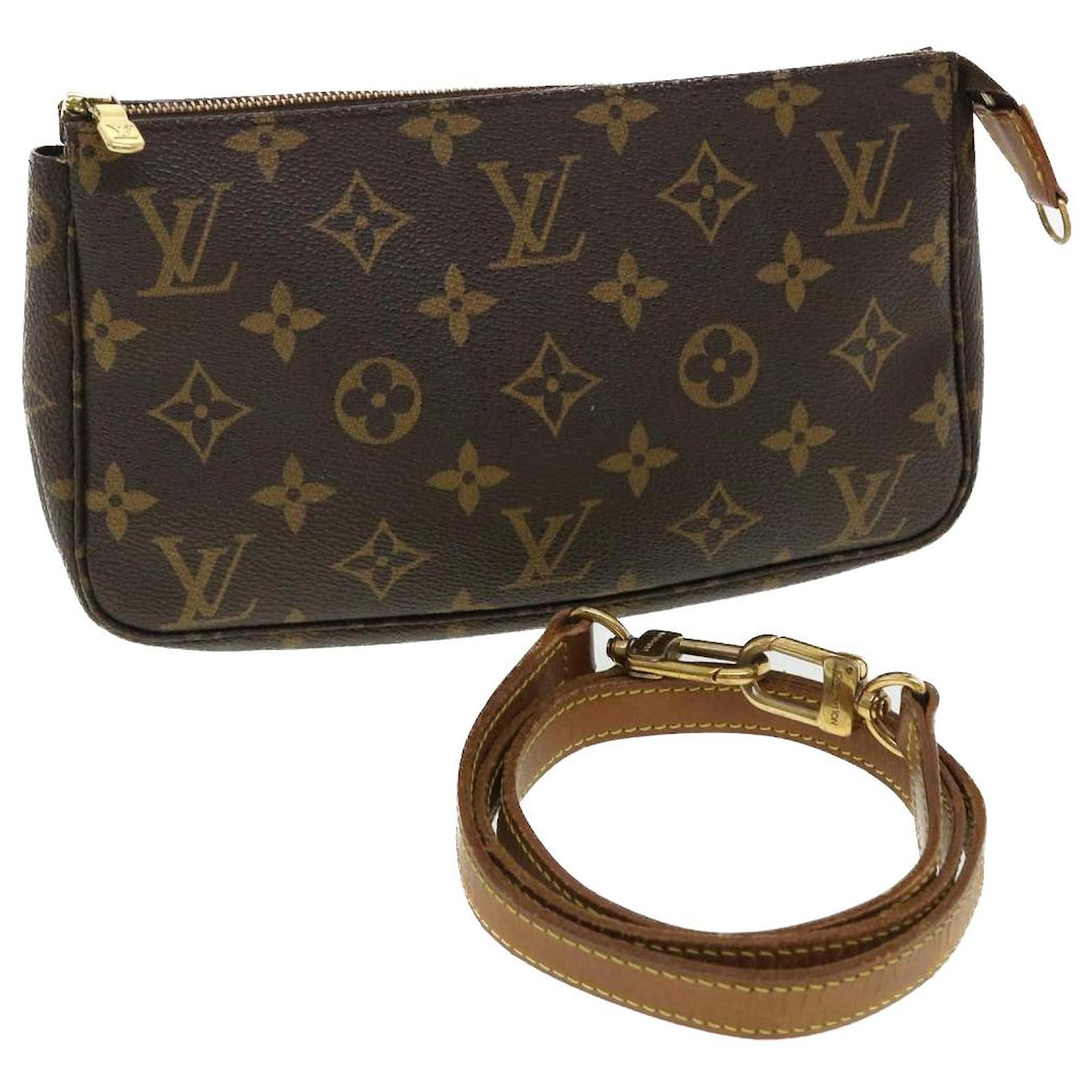 LOUIS VUITTON Monogram Pochette Accessoires Pouch M51980 LV Auth 40614